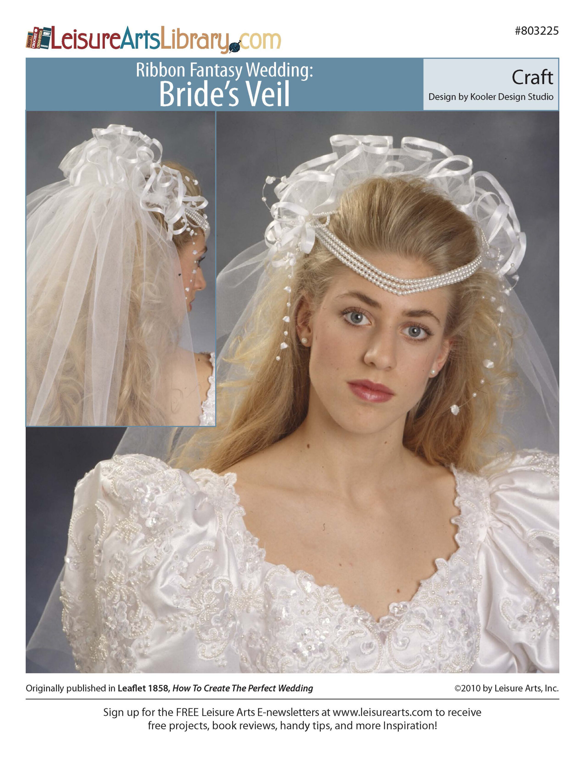 Leisure Arts Ribbon Fantasy Wedding Brides Veil Craft ePattern