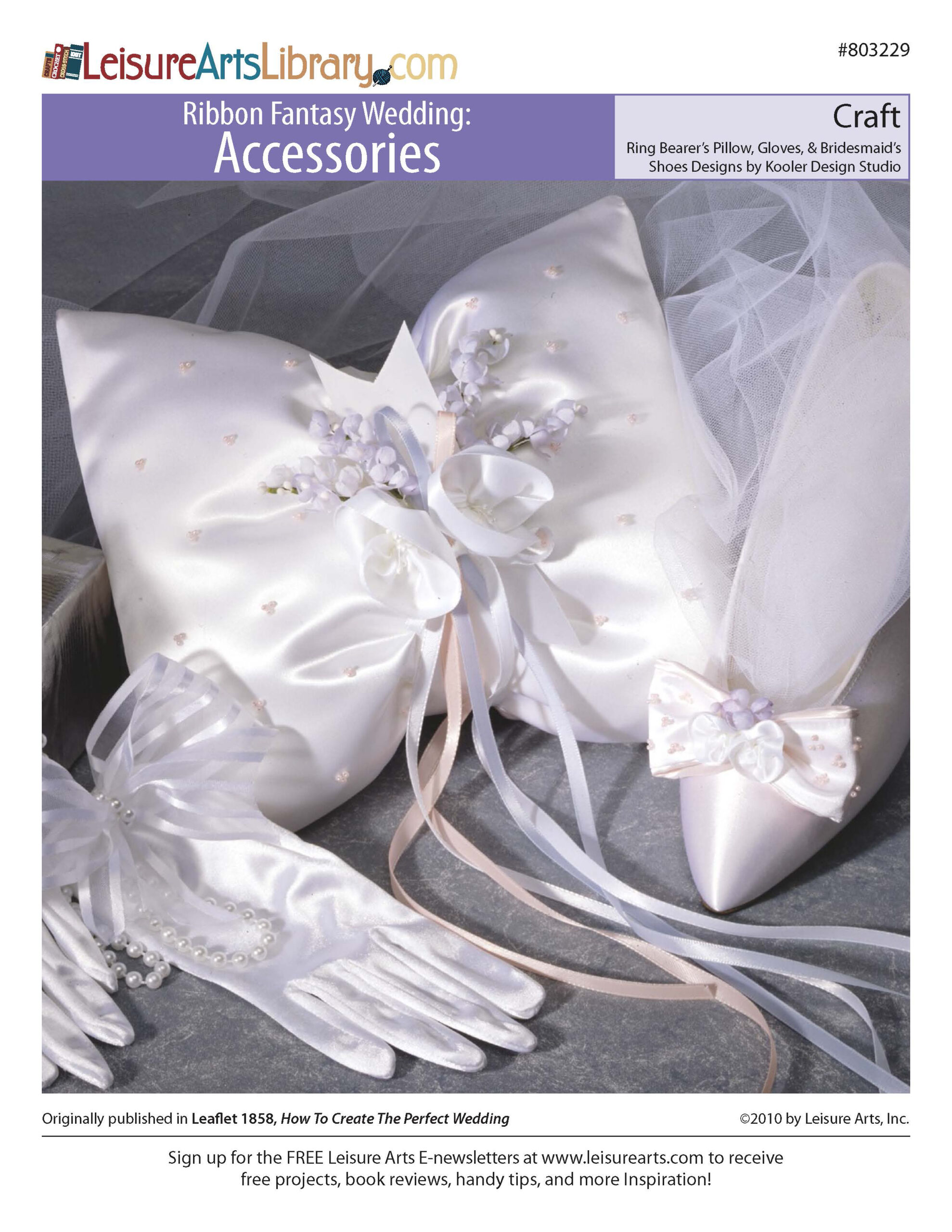 Leisure Arts Ribbon Fantasy Wedding Accessories Craft ePattern