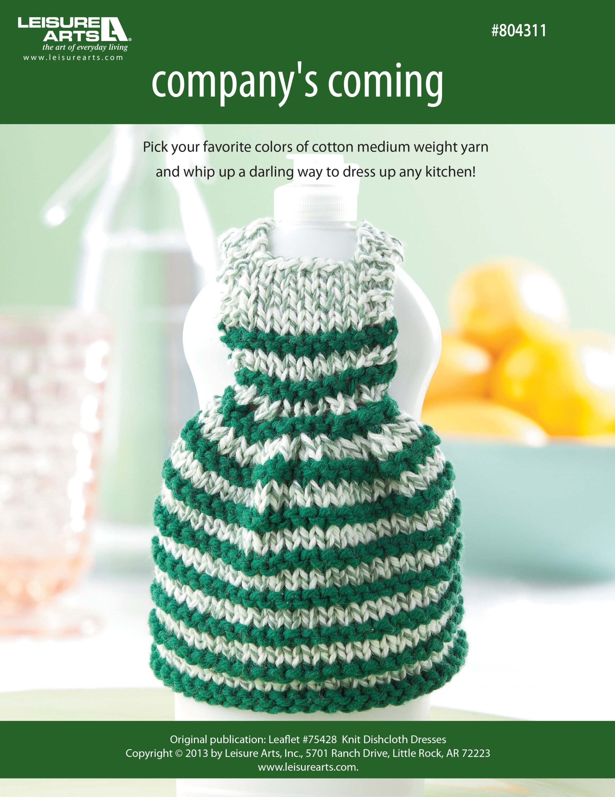 Leisure Arts Dishcloth Dresses Companys Coming Knit ePattern