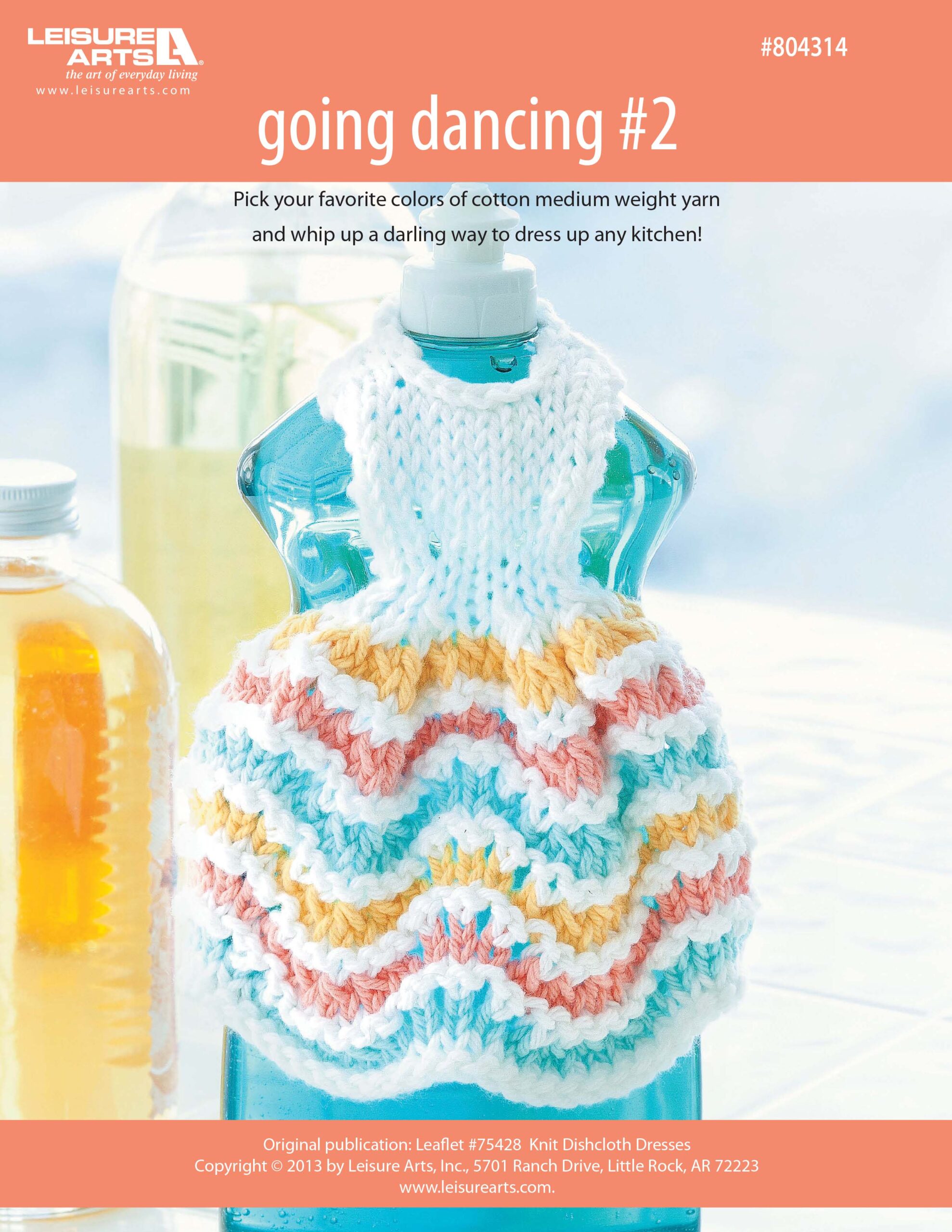 Leisure Arts Dishcloth Dresses Going Dancing 2 Knit ePattern