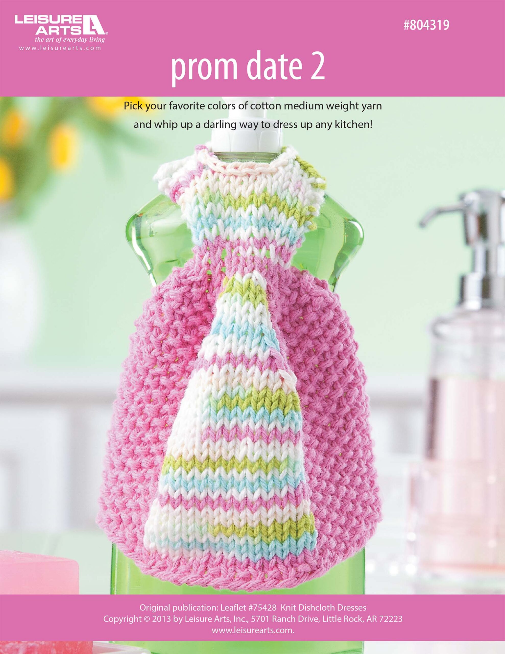 Leisure Arts Dishcloth Dresses Prom Date 2 Knit ePattern
