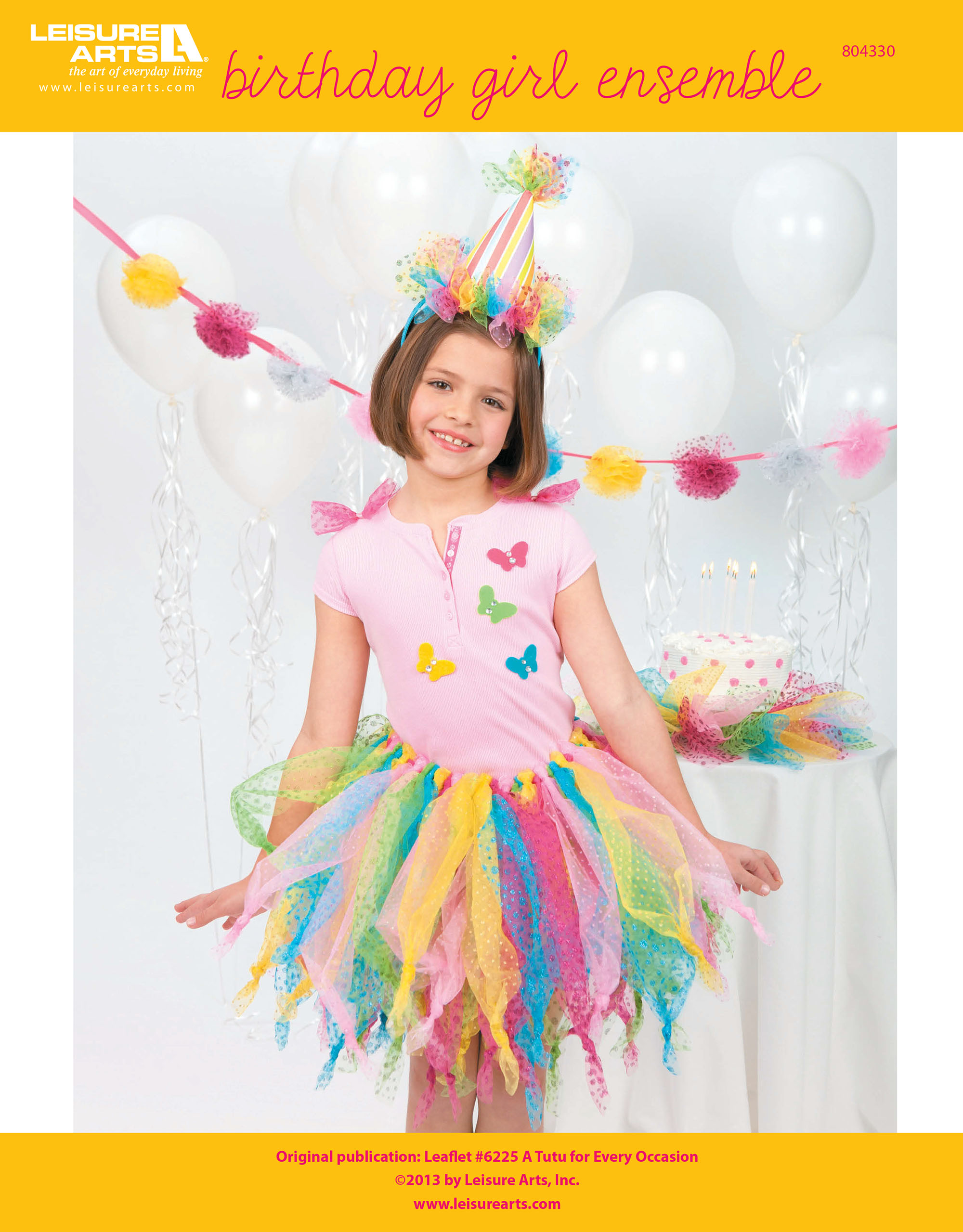 Leisure Arts Birthday Girl Ensemble ePattern