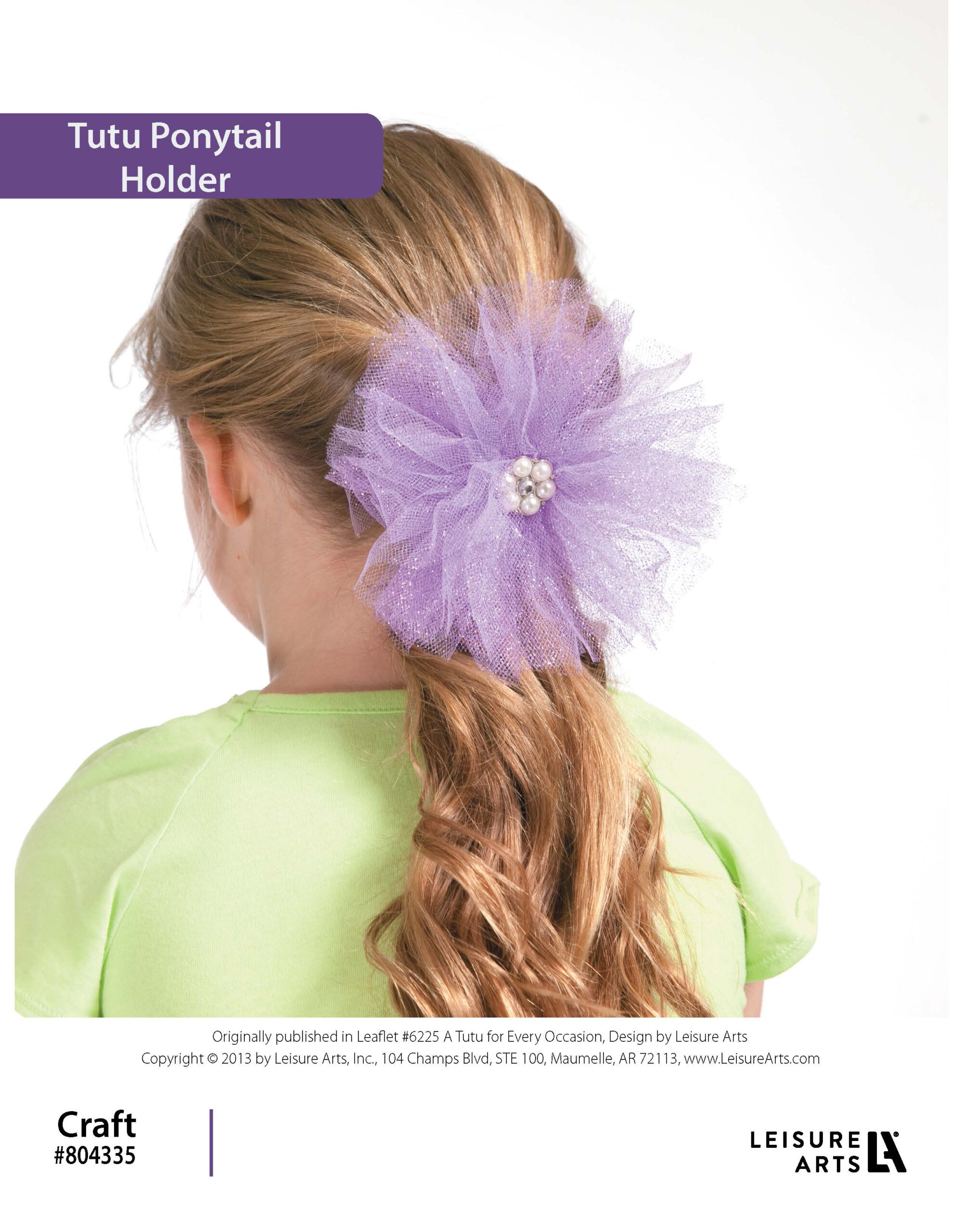 Leisure Arts Tutu Ponytail Holder ePattern