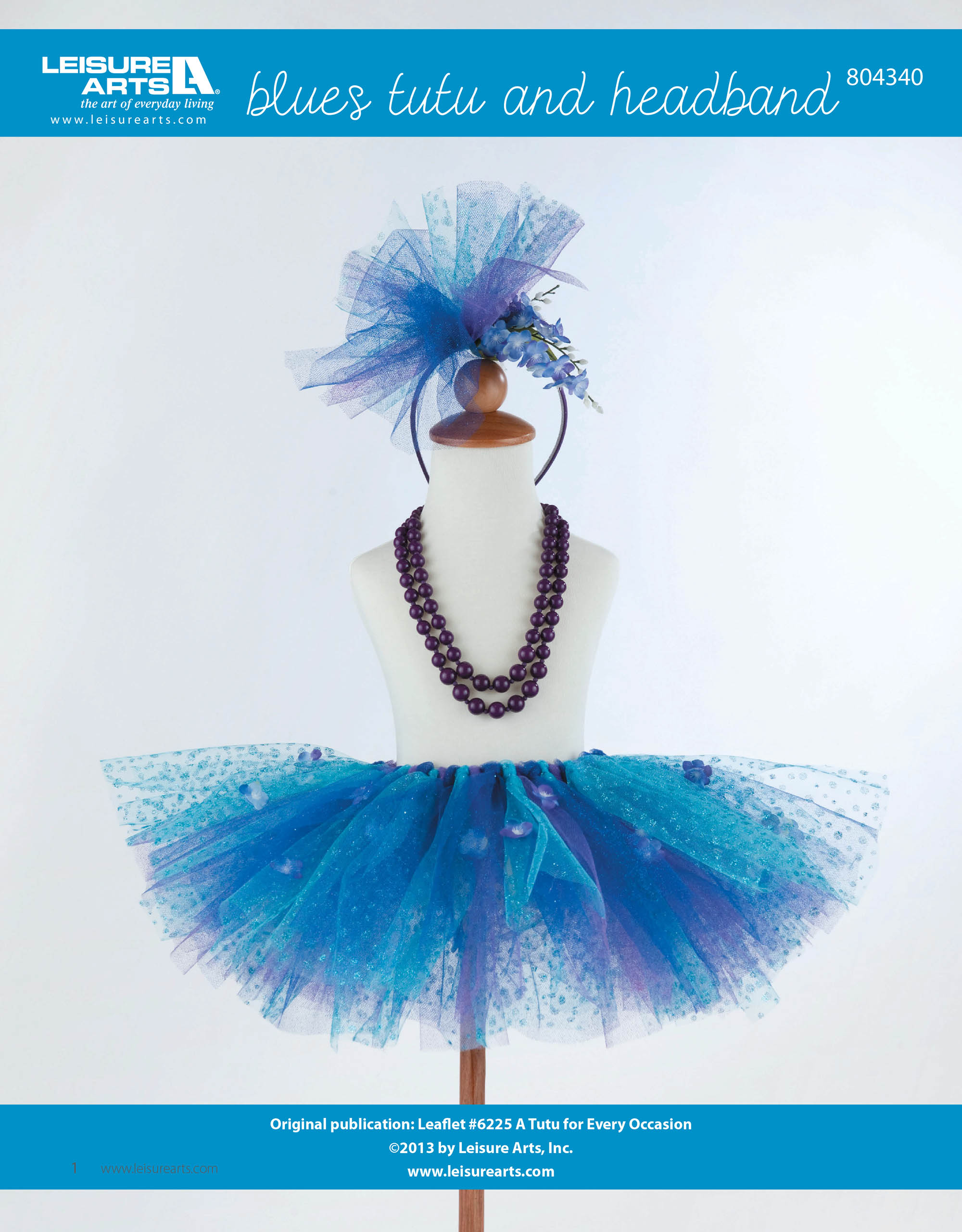 Leisure Arts Blues Tutu and Headband ePattern