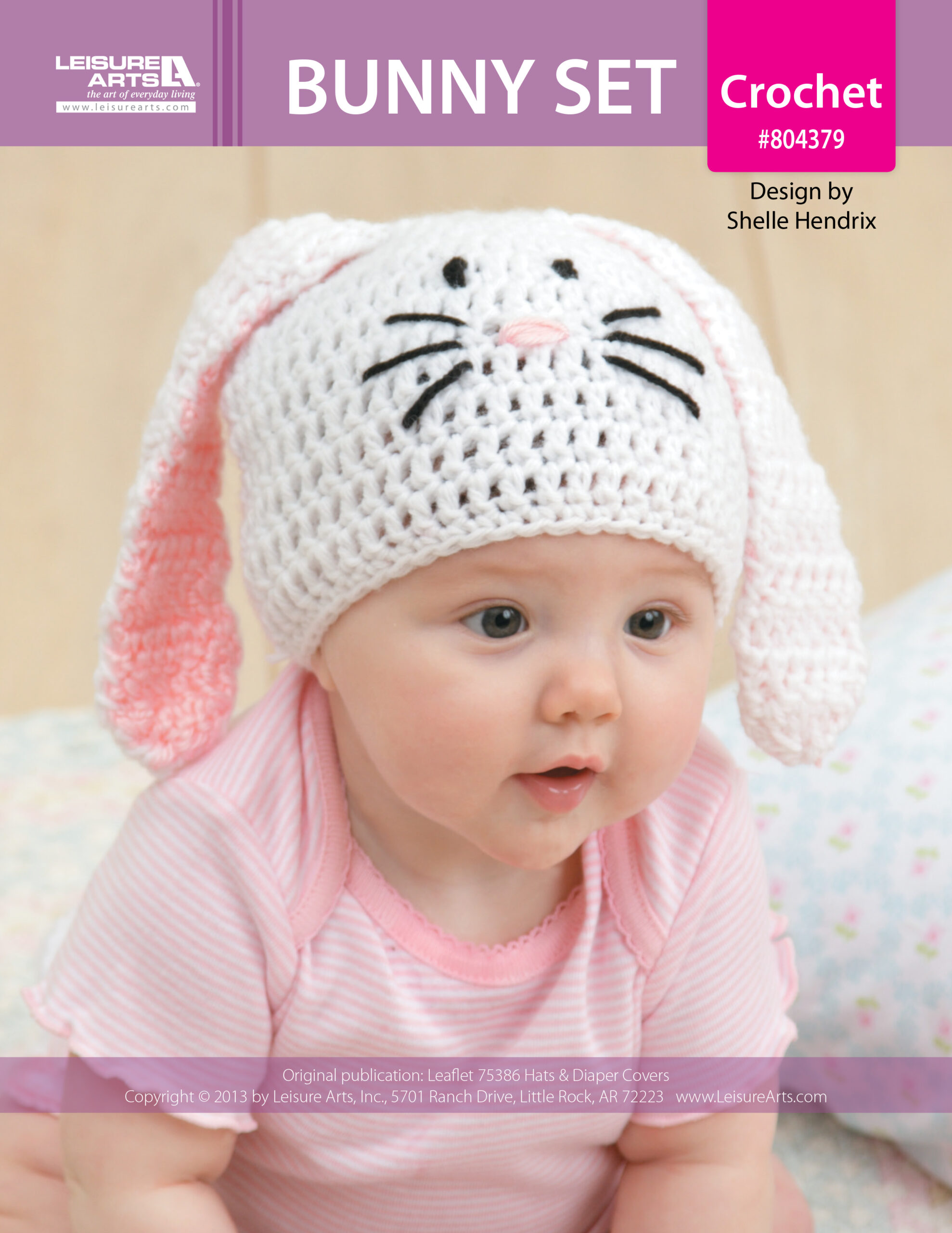 Leisure Arts Hats Diaper Covers Bunny Set Crochet ePattern