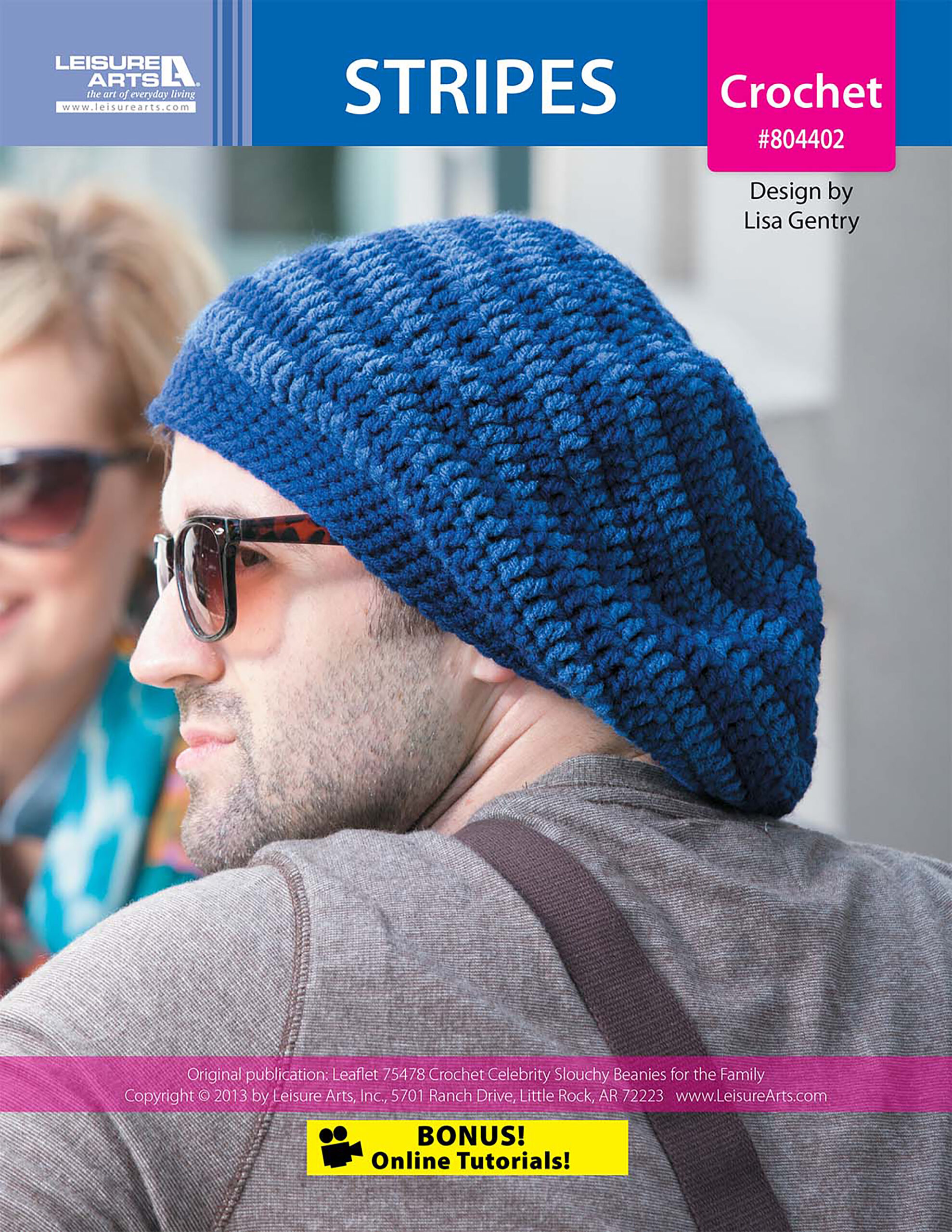 Leisure Arts ePattern Stripes Beanie