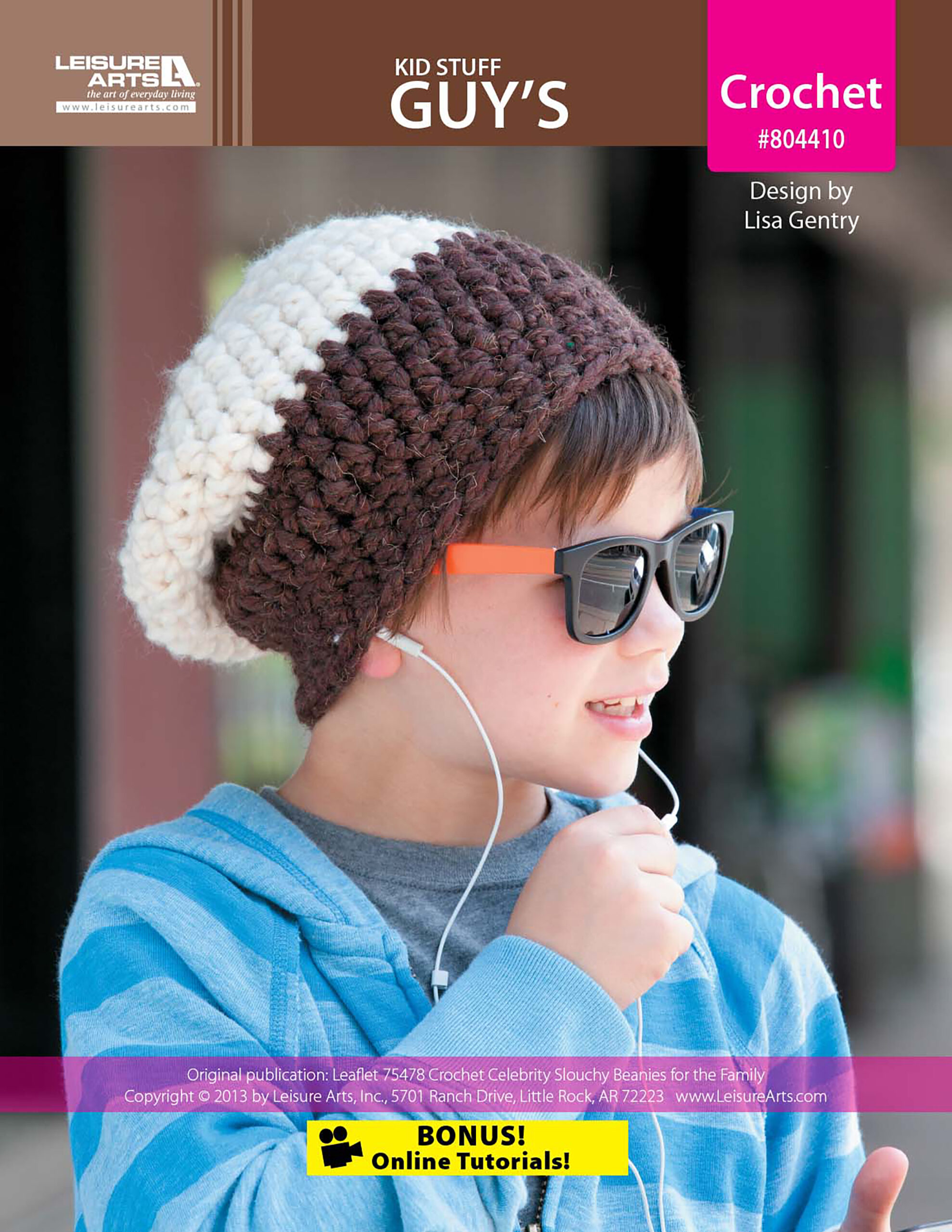 Leisure Arts ePattern Kid Stuff Guys Beanie