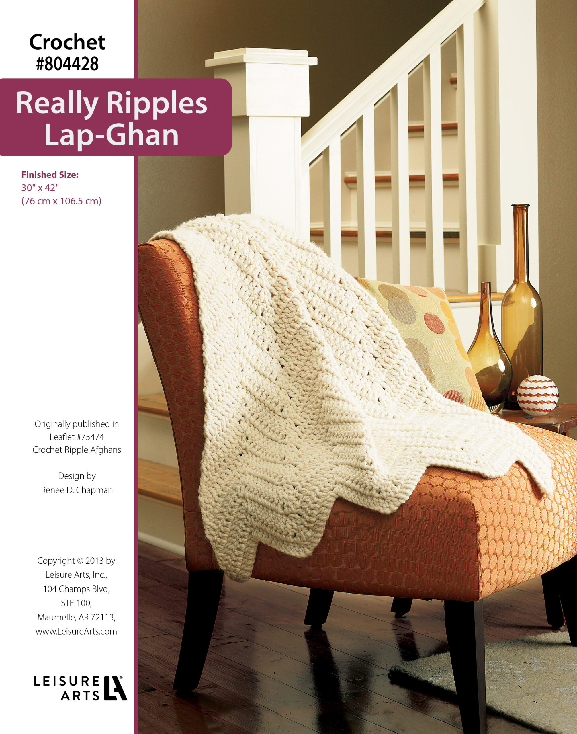 Leisure Arts ePattern Really Ripples LapGhan