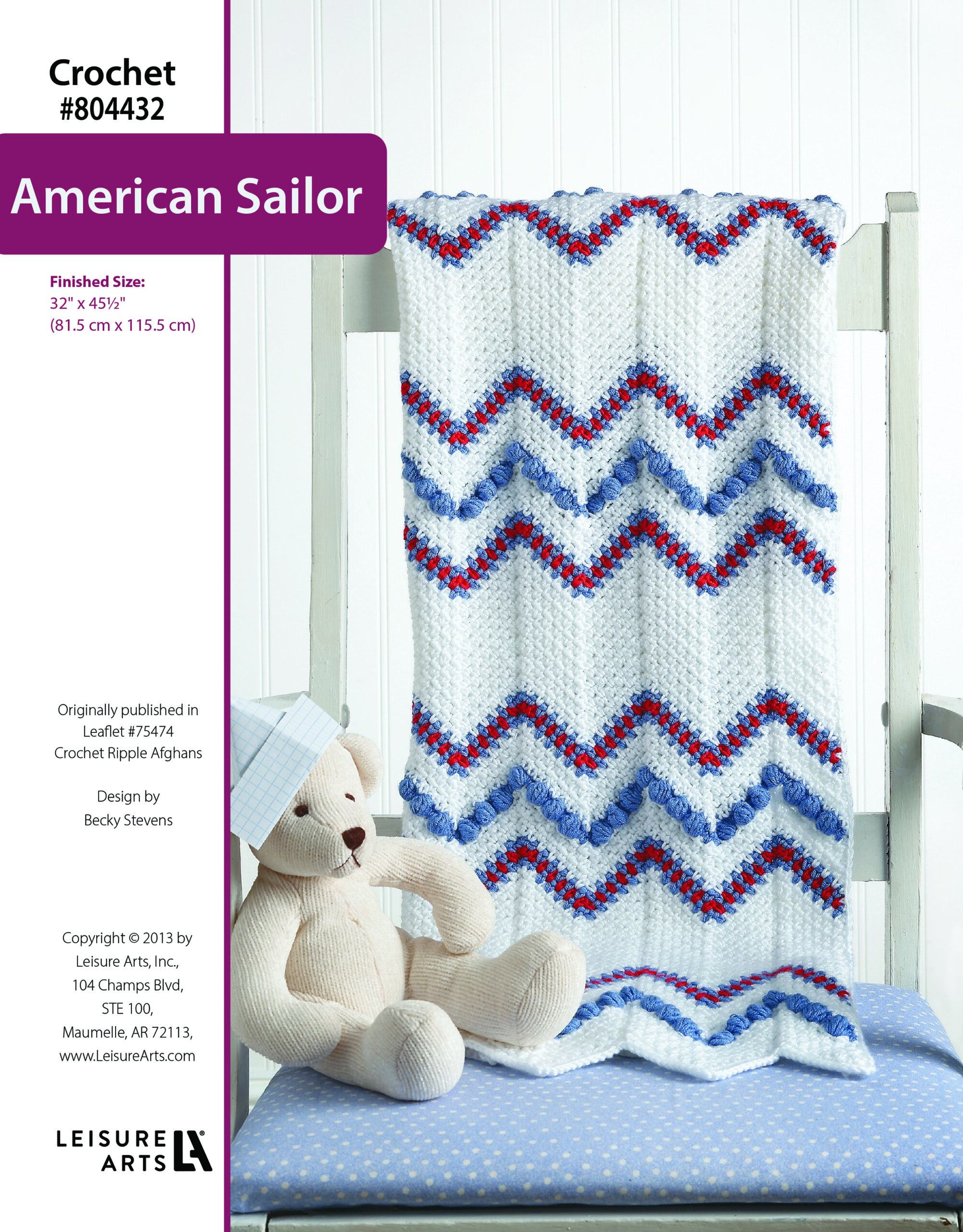Leisure Arts ePattern American Sailor Afghan