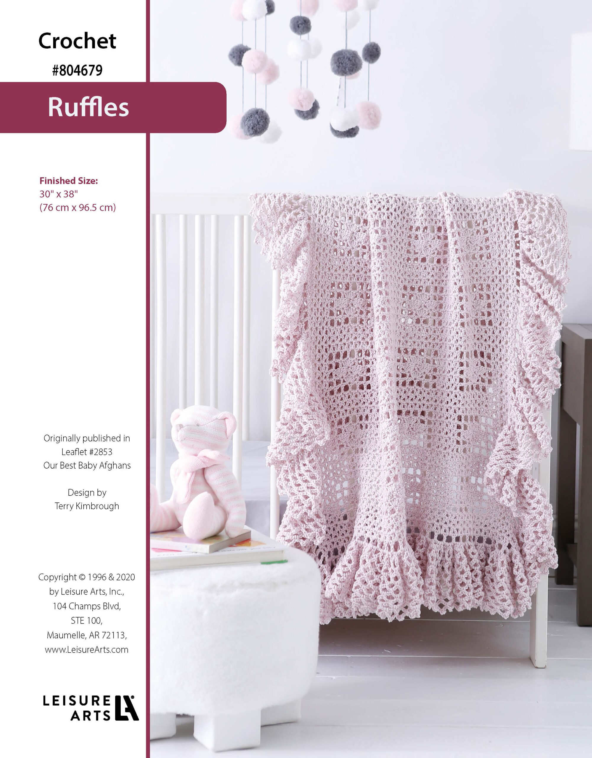 Leisure Arts Our Best Baby Afghans Ruffles Crochet ePattern