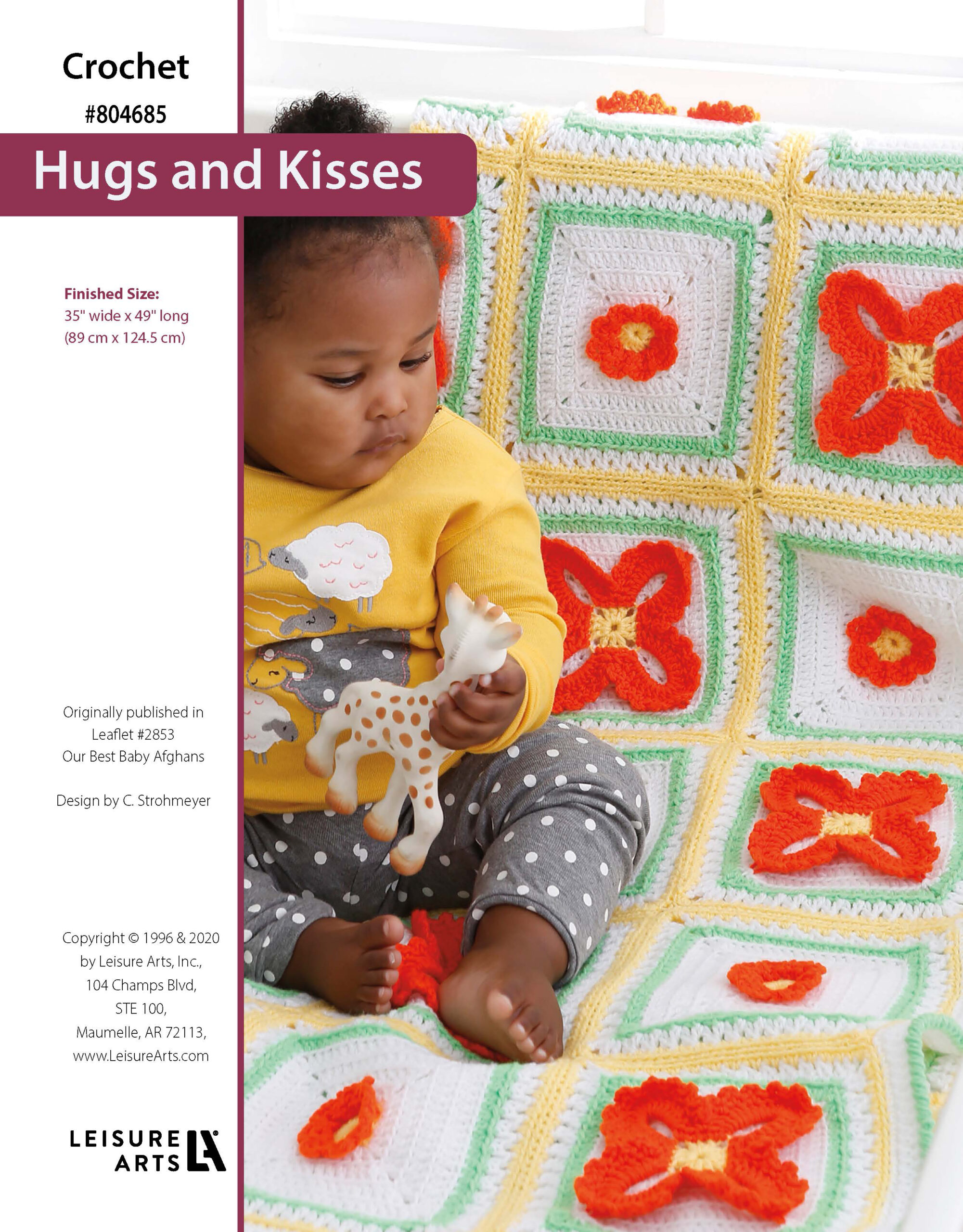 Leisure Arts Our Best Baby Afghans Hugs Kisses Crochet ePattern