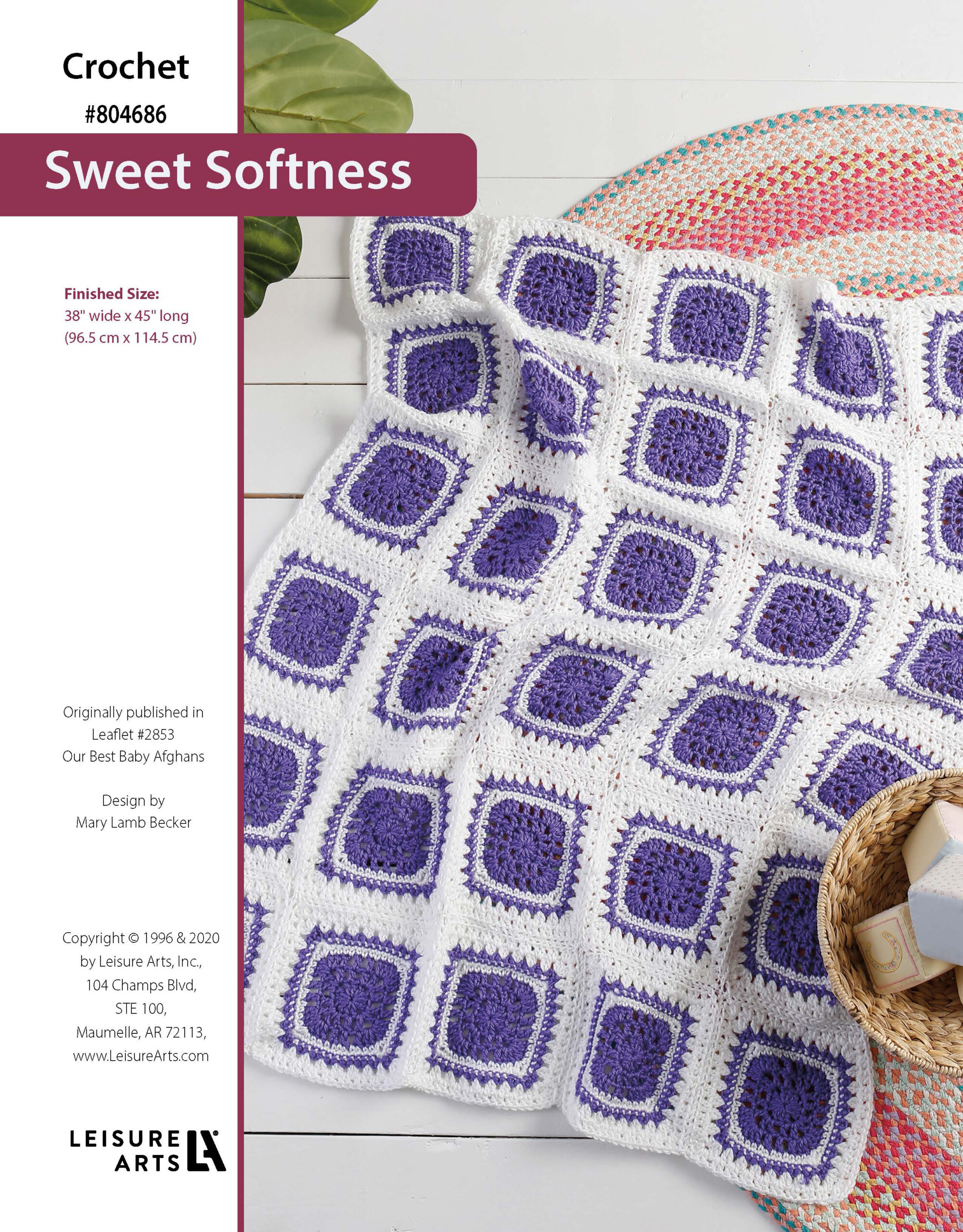 Leisure Arts Our Best Baby Afghans Sweet Softness Crochet ePattern