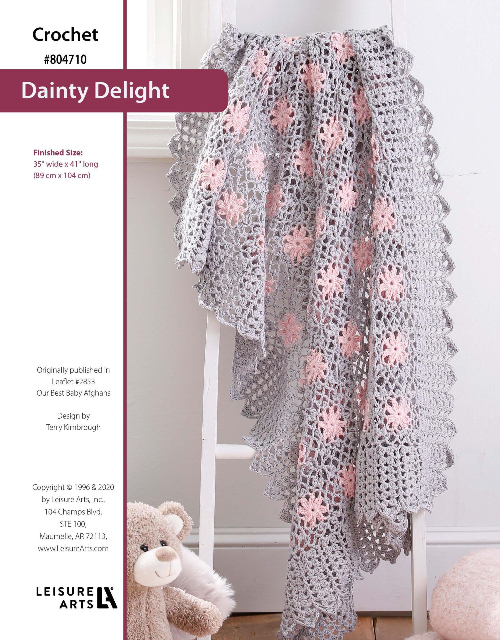 Leisure Arts Our Best Baby Afghans Dainty Delight Crochet ePattern