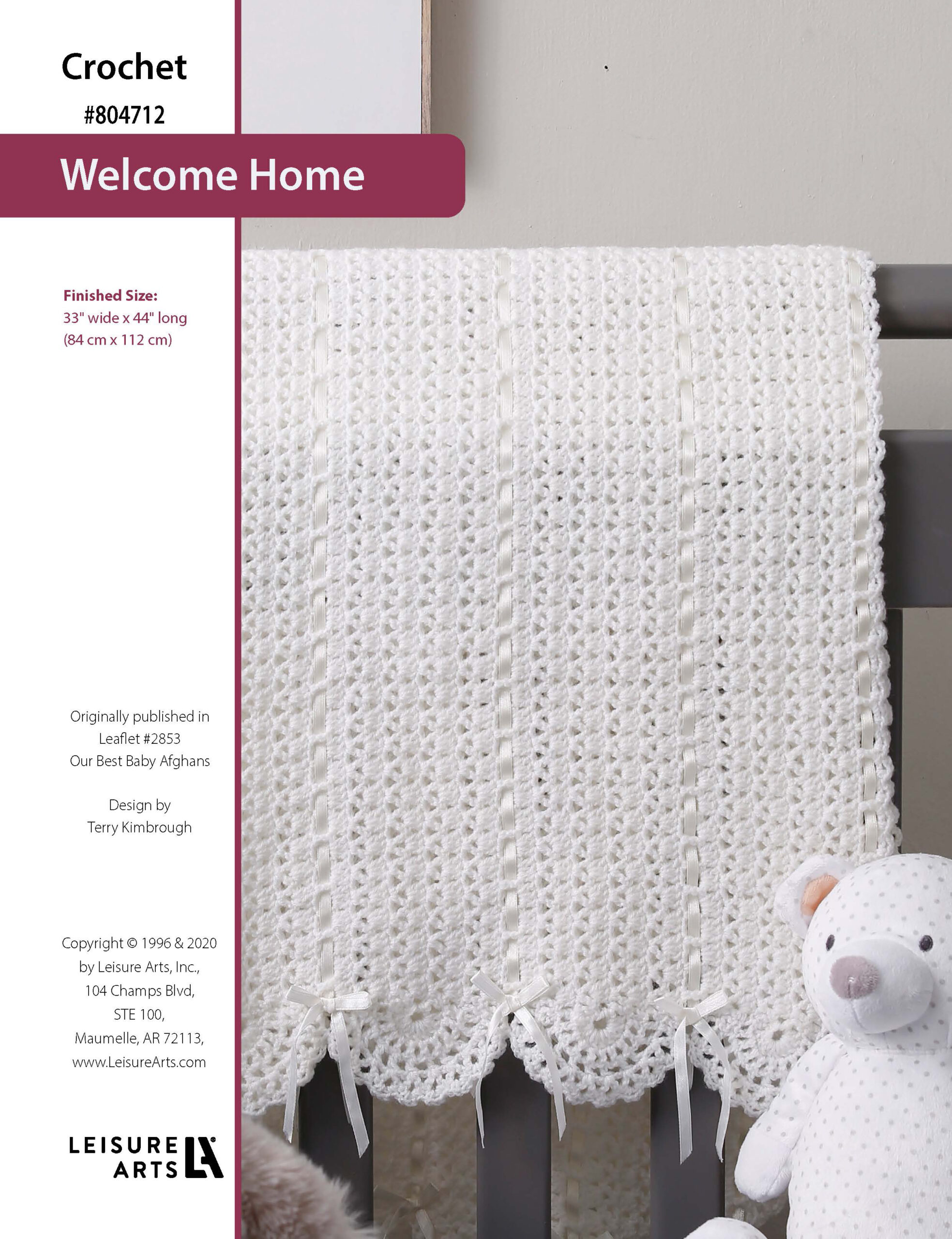 Leisure Arts Our Best Baby Afghans Welcome Home Crochet ePattern