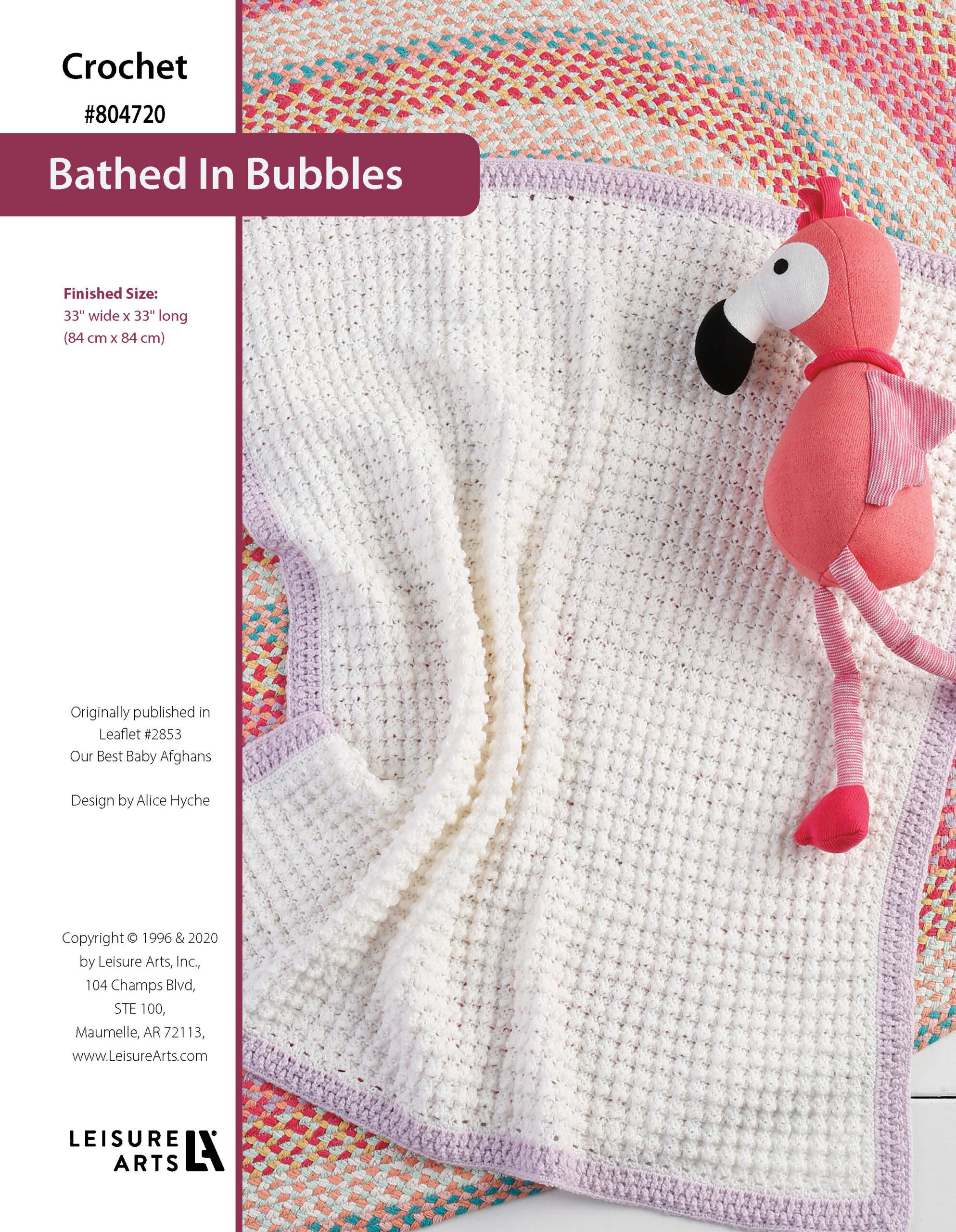 Leisure Arts Our Best Baby Afghans Bathed In Bubbles Crochet ePattern