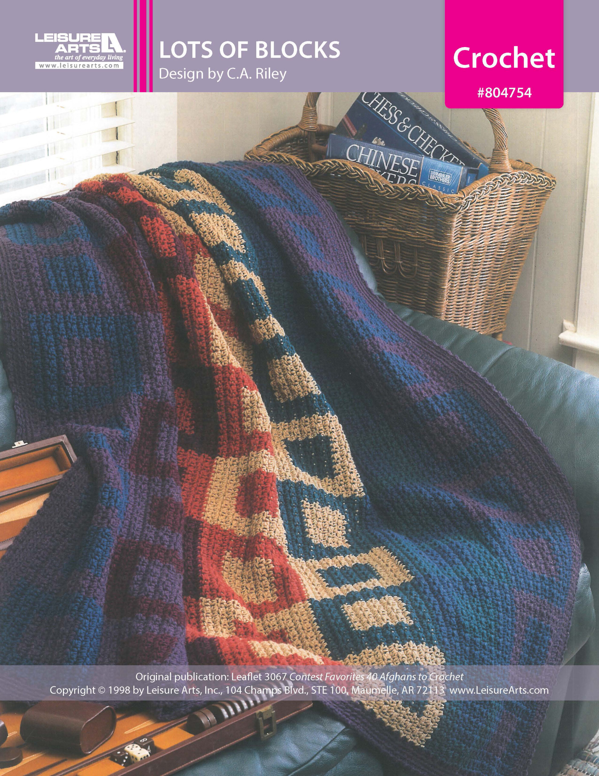 Leisure Arts Contest Favorites Lots Of Blocks Afghan Crochet ePattern