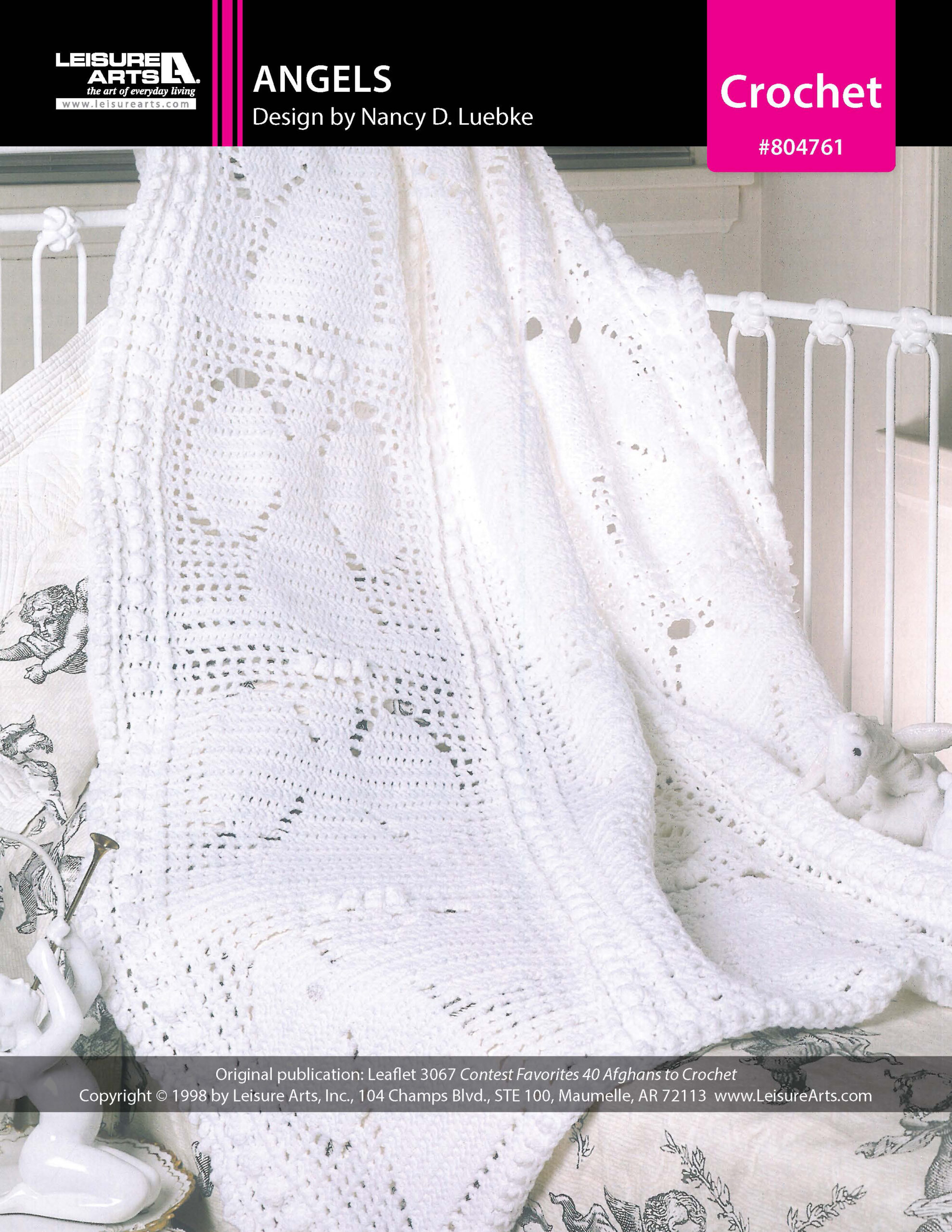 Leisure Arts Contest Favorites Angels Afghan Crochet ePattern