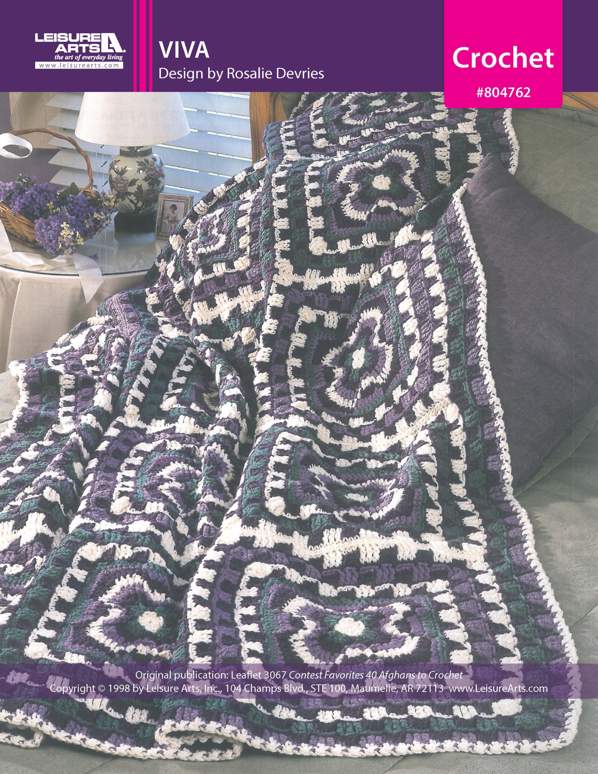 Leisure Arts Contest Favorites Viva Afghan Crochet ePattern