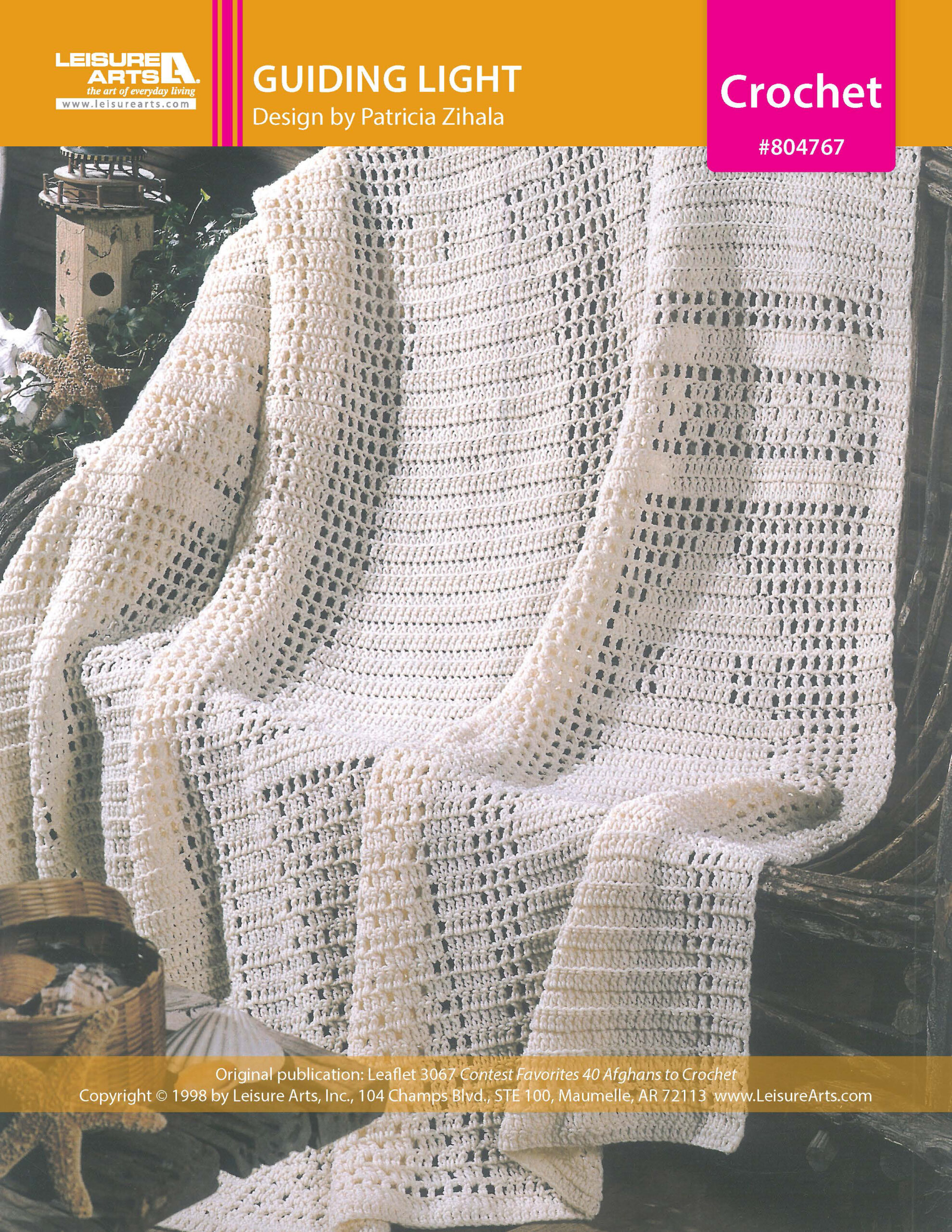 Leisure Arts Contest Favorites Guiding Light Afghan Crochet ePattern
