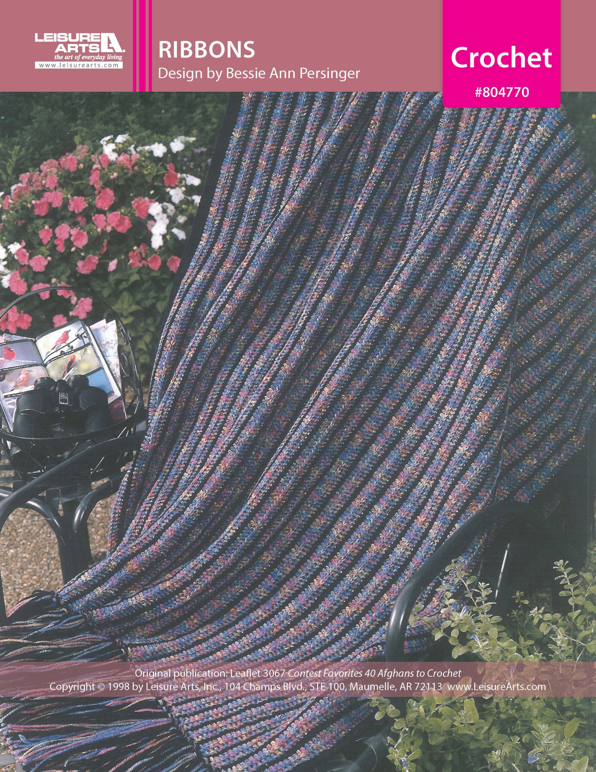 Leisure Arts Contest Favorites Ribbons Afghan Crochet ePattern