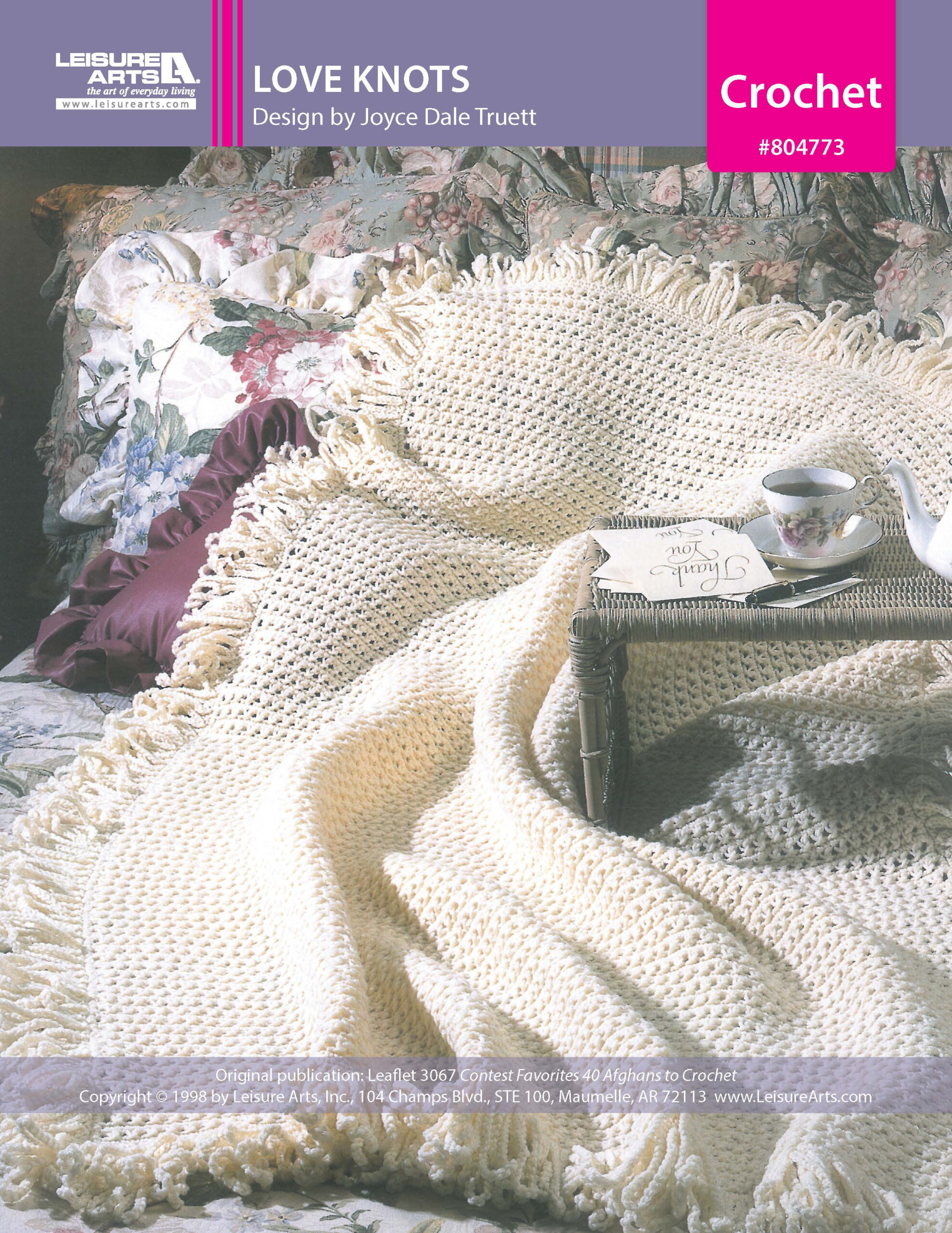 Leisure Arts Contest Favorites Love Knots Afghan Crochet ePattern