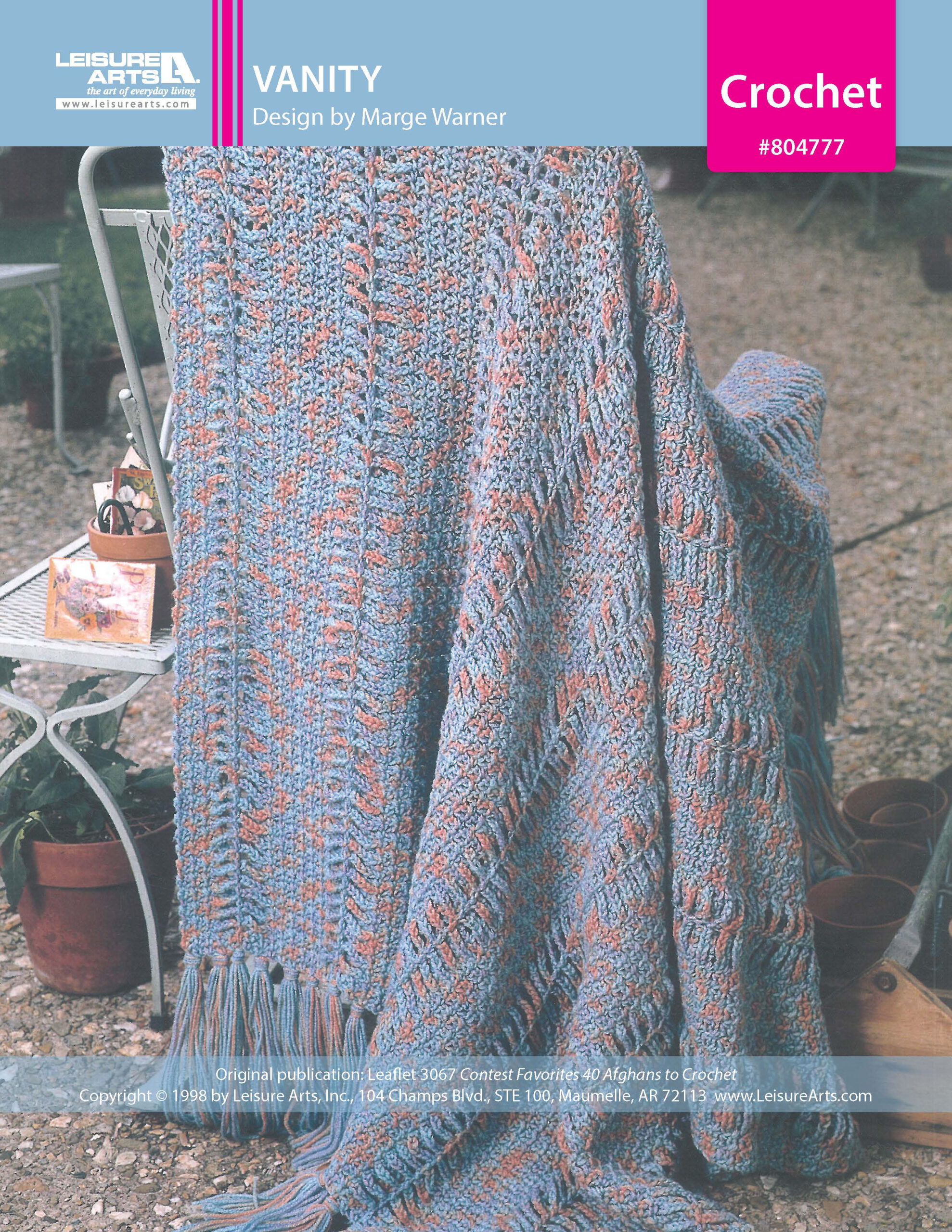 Leisure Arts Contest Favorites Vanity Afghan Crochet ePattern