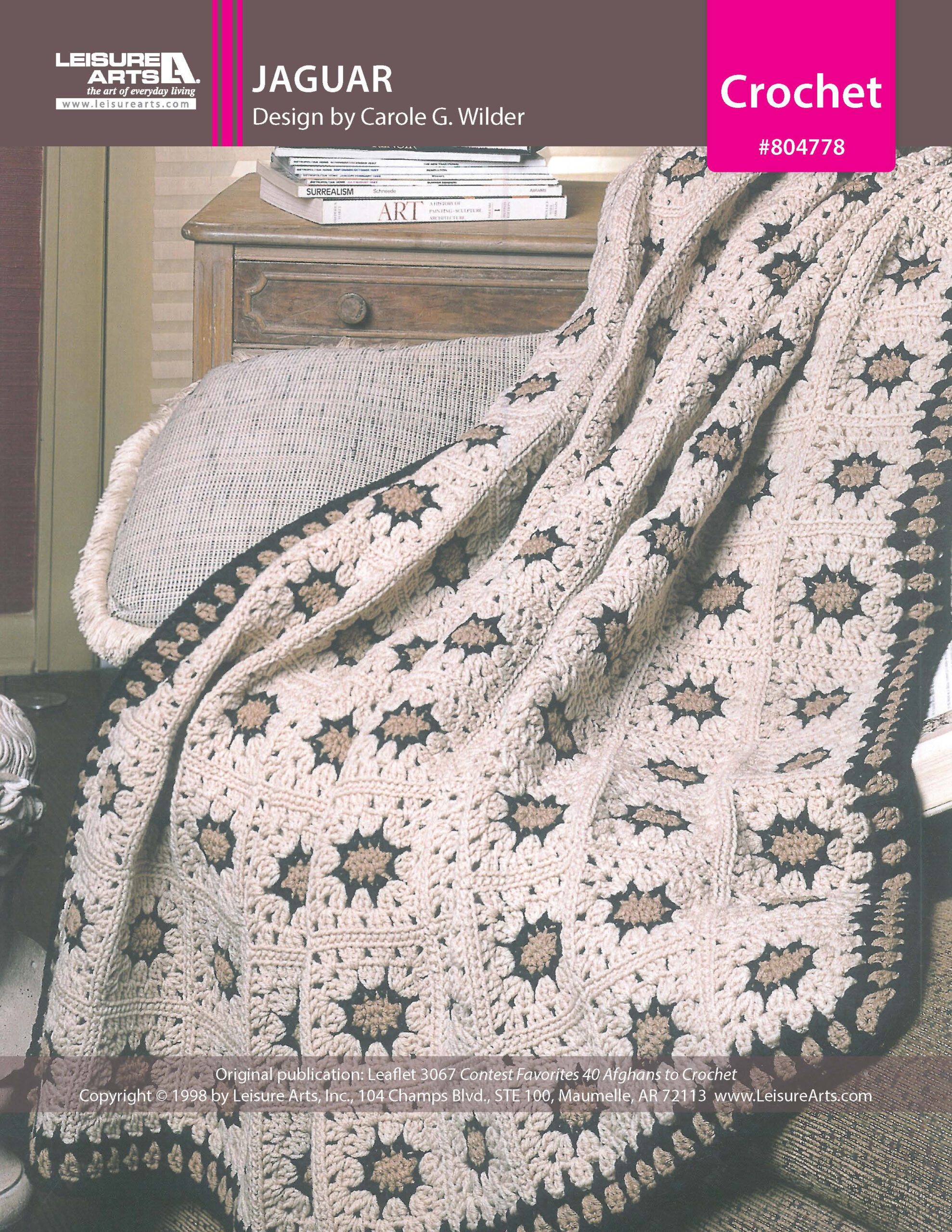 Leisure Arts Contest Favorites Jaguar Afghan Crochet ePattern