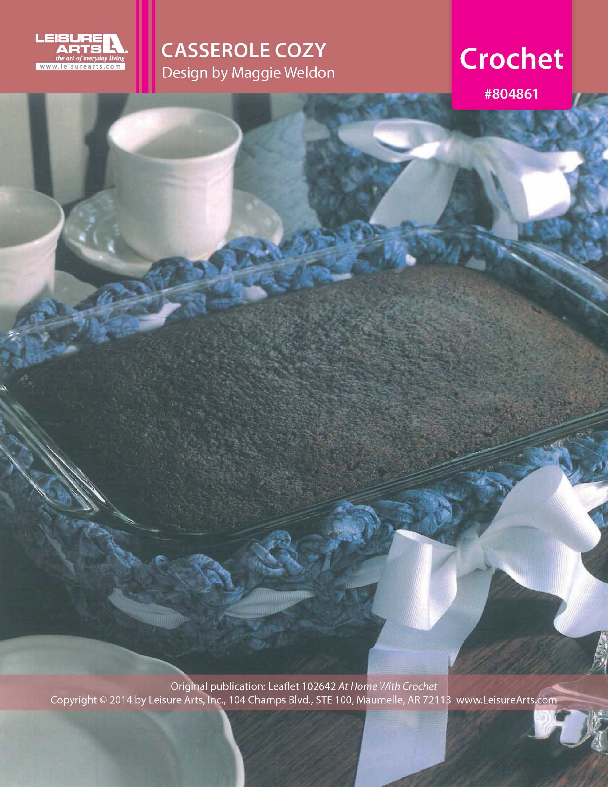 Leisure Arts Home With Crochet Casserole Cozy ePattern