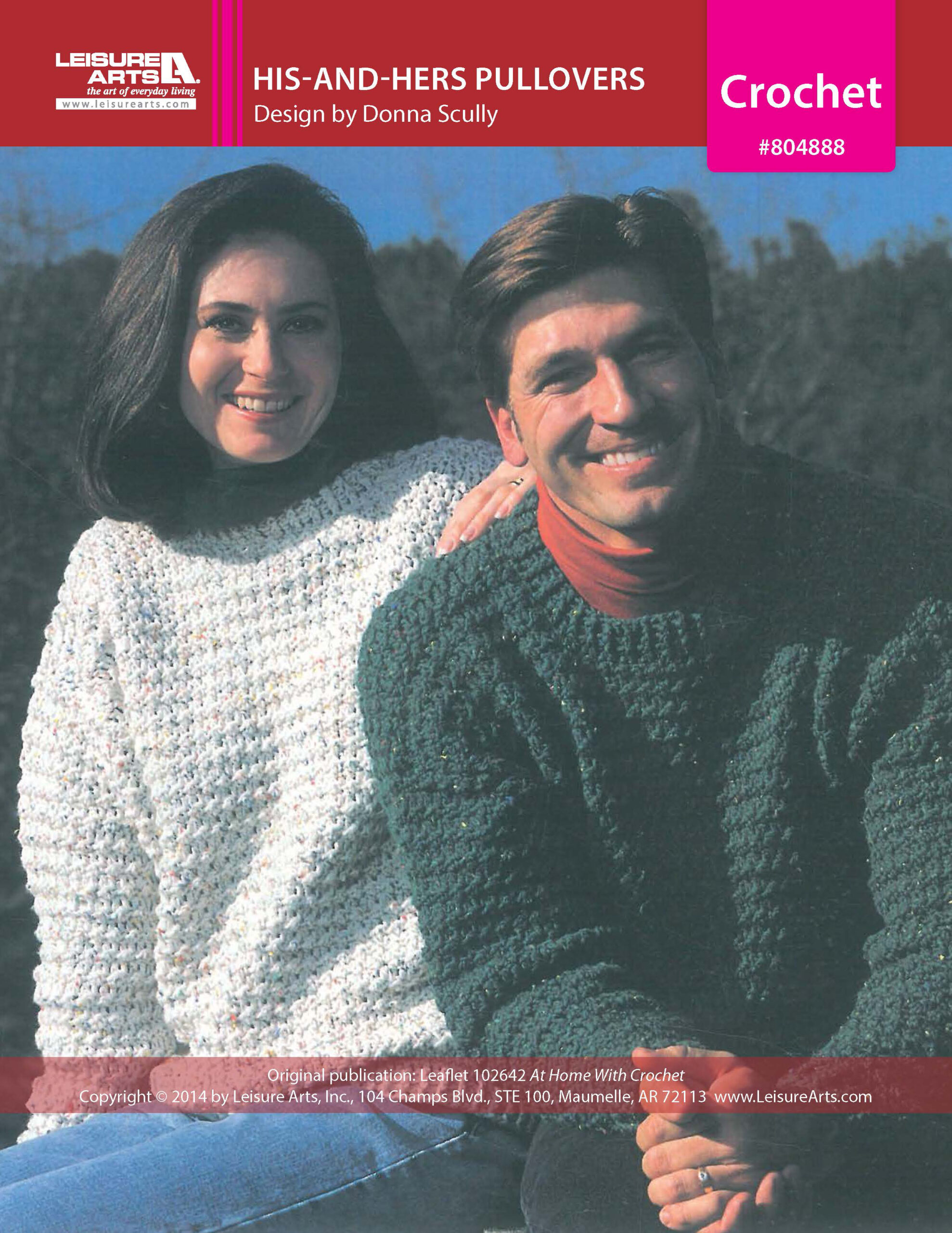 Leisure Arts Home With Crochet HisandHers Pullovers ePattern