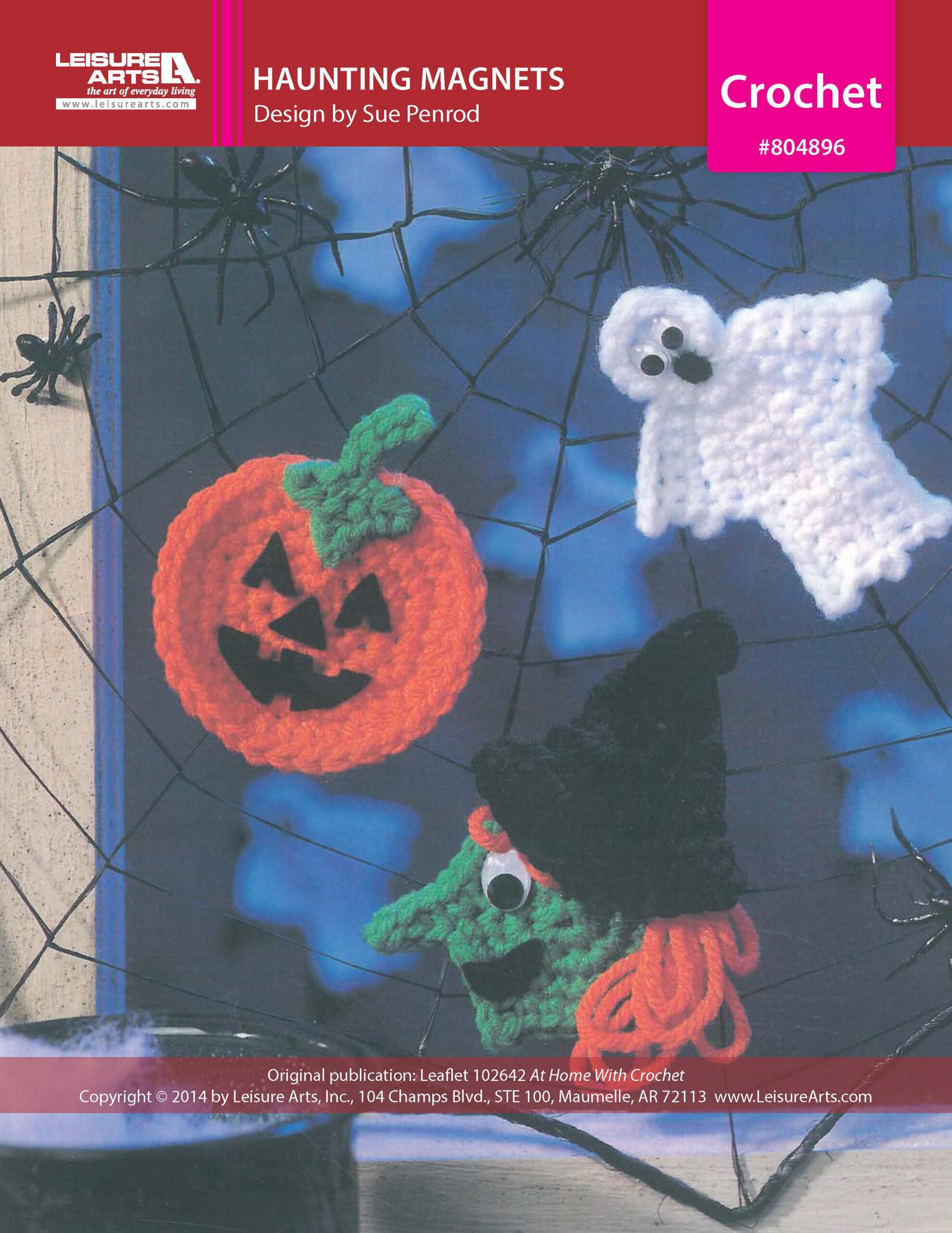 Leisure Arts Home With Crochet Haunting Magnets ePattern