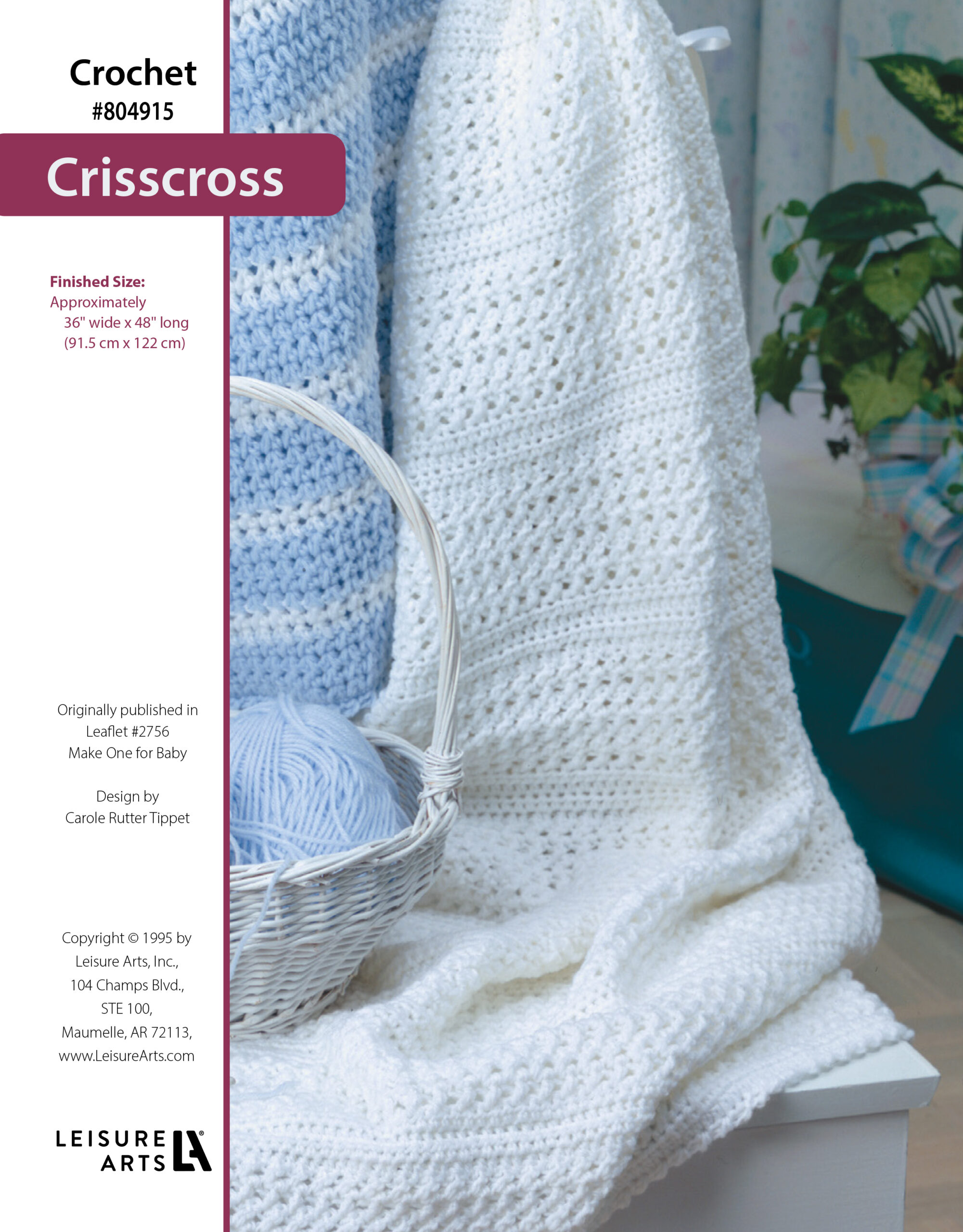 Leisure Arts ePattern Crisscross Afghans
