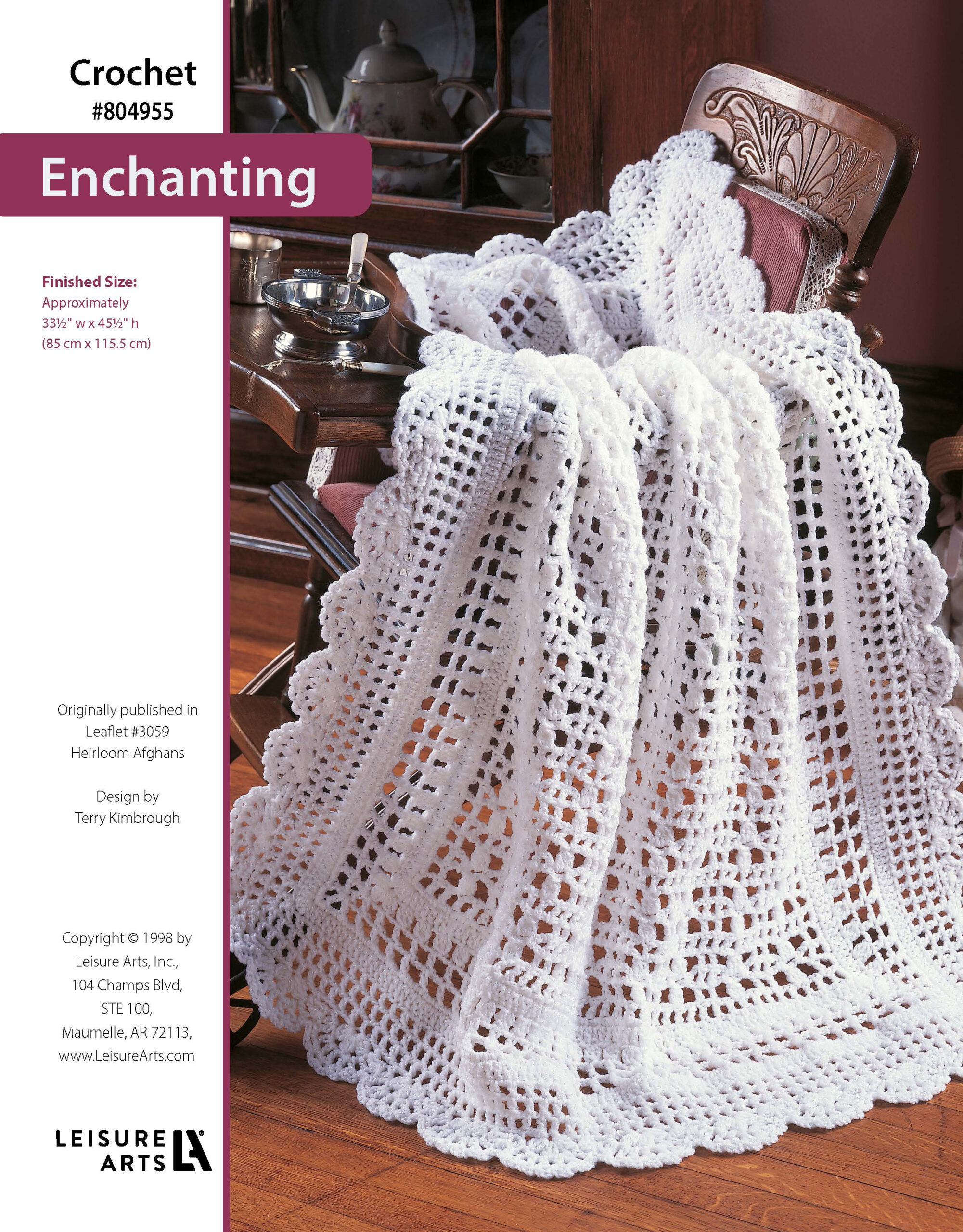 Leisure Arts Heirloom Afghans For Baby Enchanting Crochet ePattern