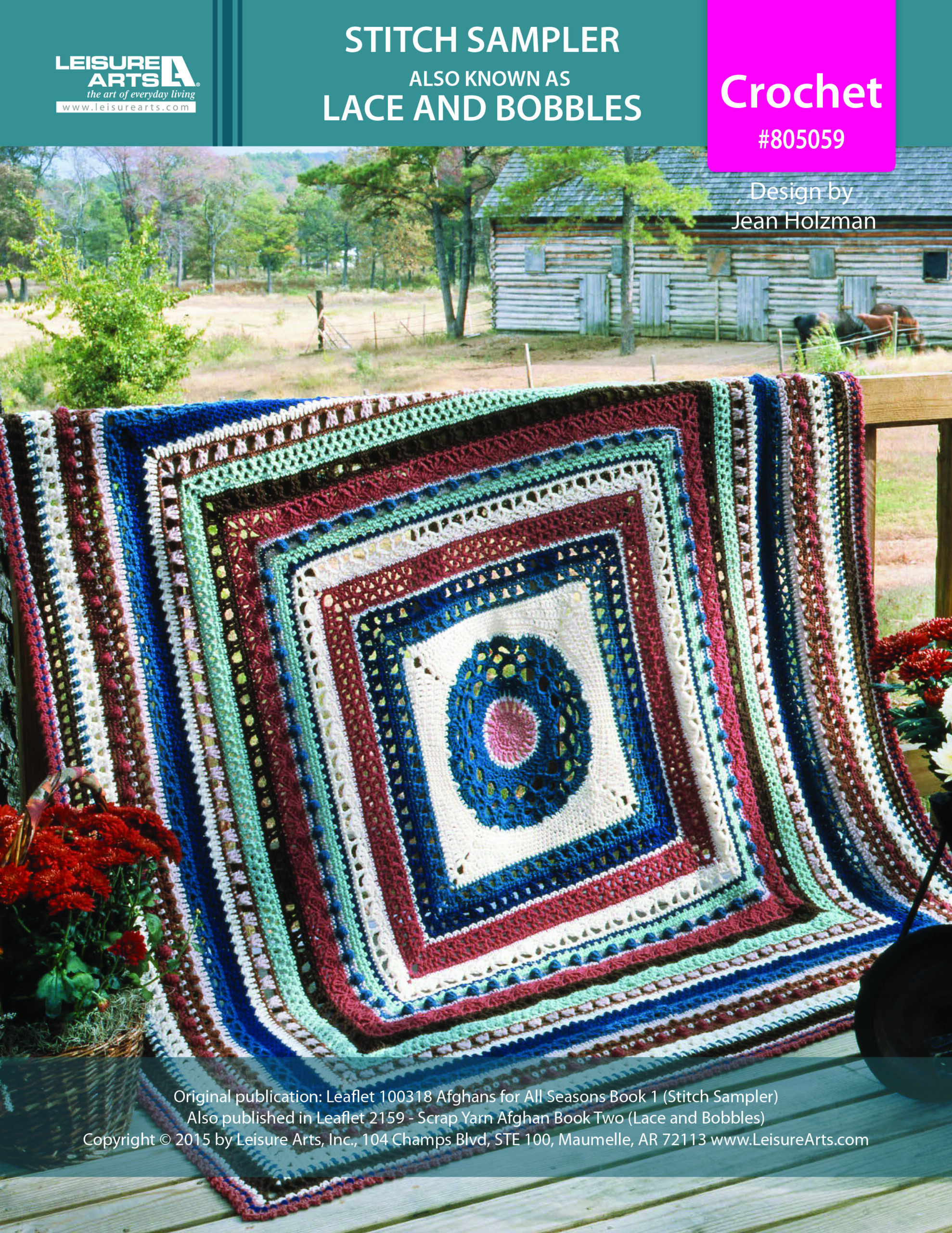 Leisure Arts ePattern Stitch Sampler Also Known as Lace and Bobbles