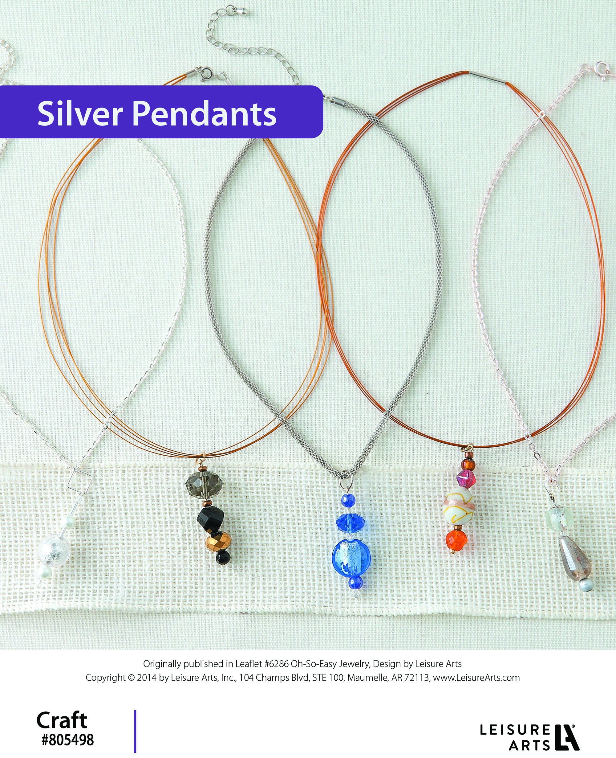 Leisure Arts ePattern Slider Pendants