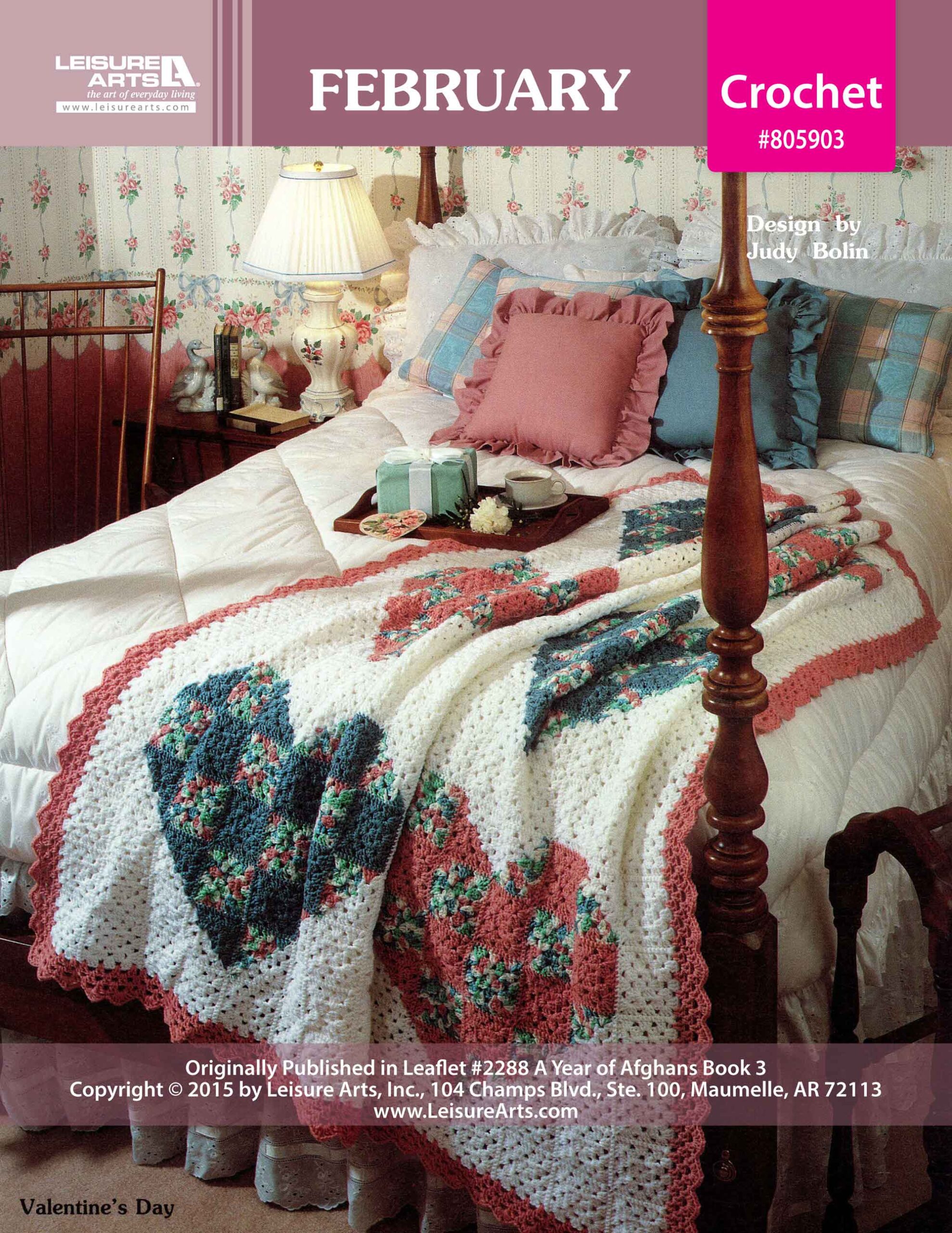 Leisure Art A Year of Afghans Book 3 February Crochet ePattern