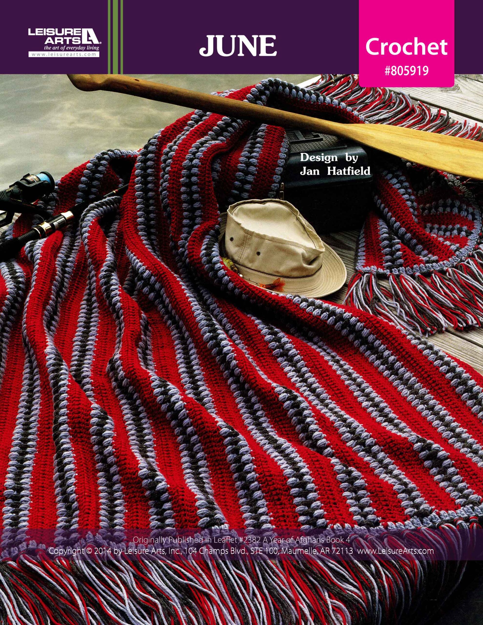 Leisure Arts A Year of Afghans Book 4 June Crochet ePattern