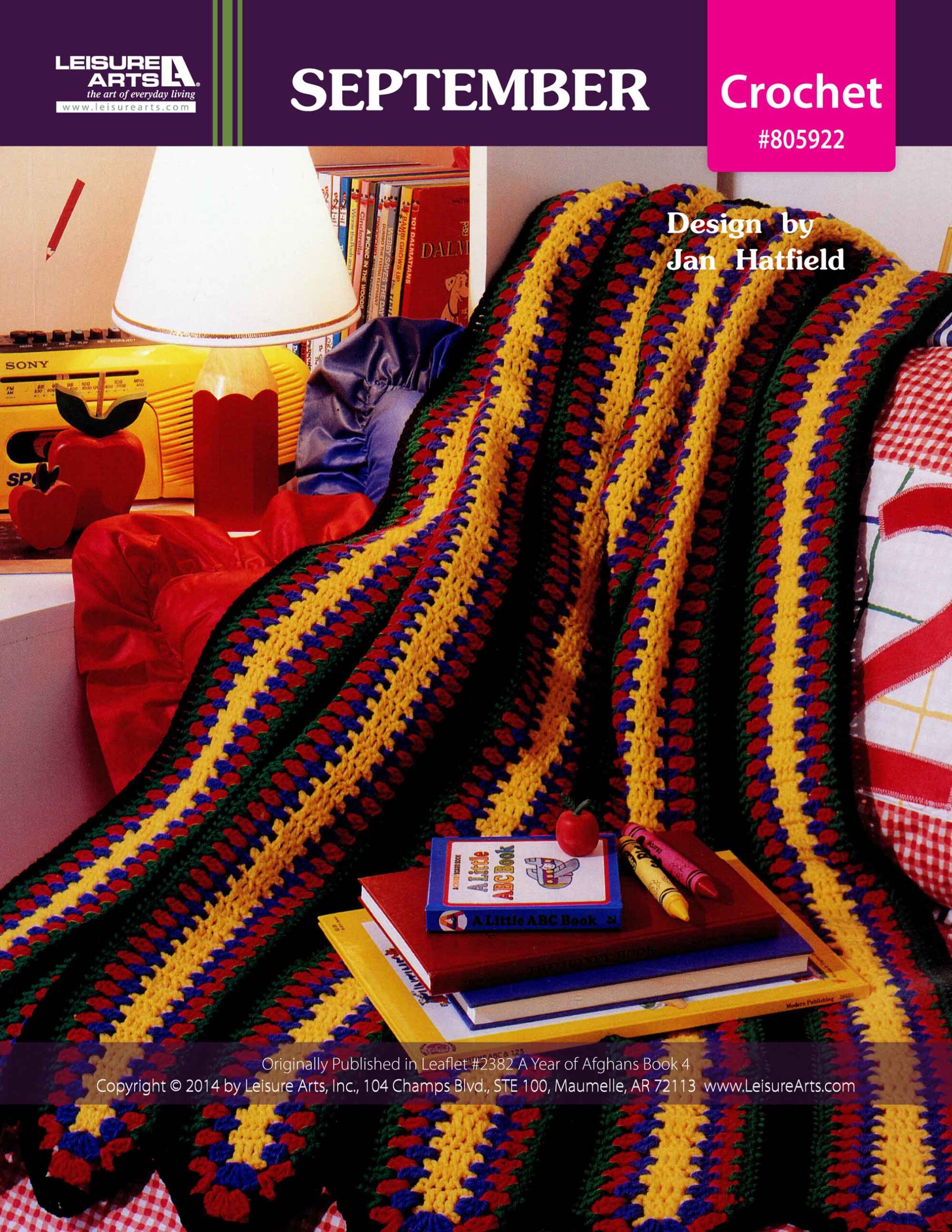 Leisure Arts A Year of Afghans Book 4 September Crochet ePattern
