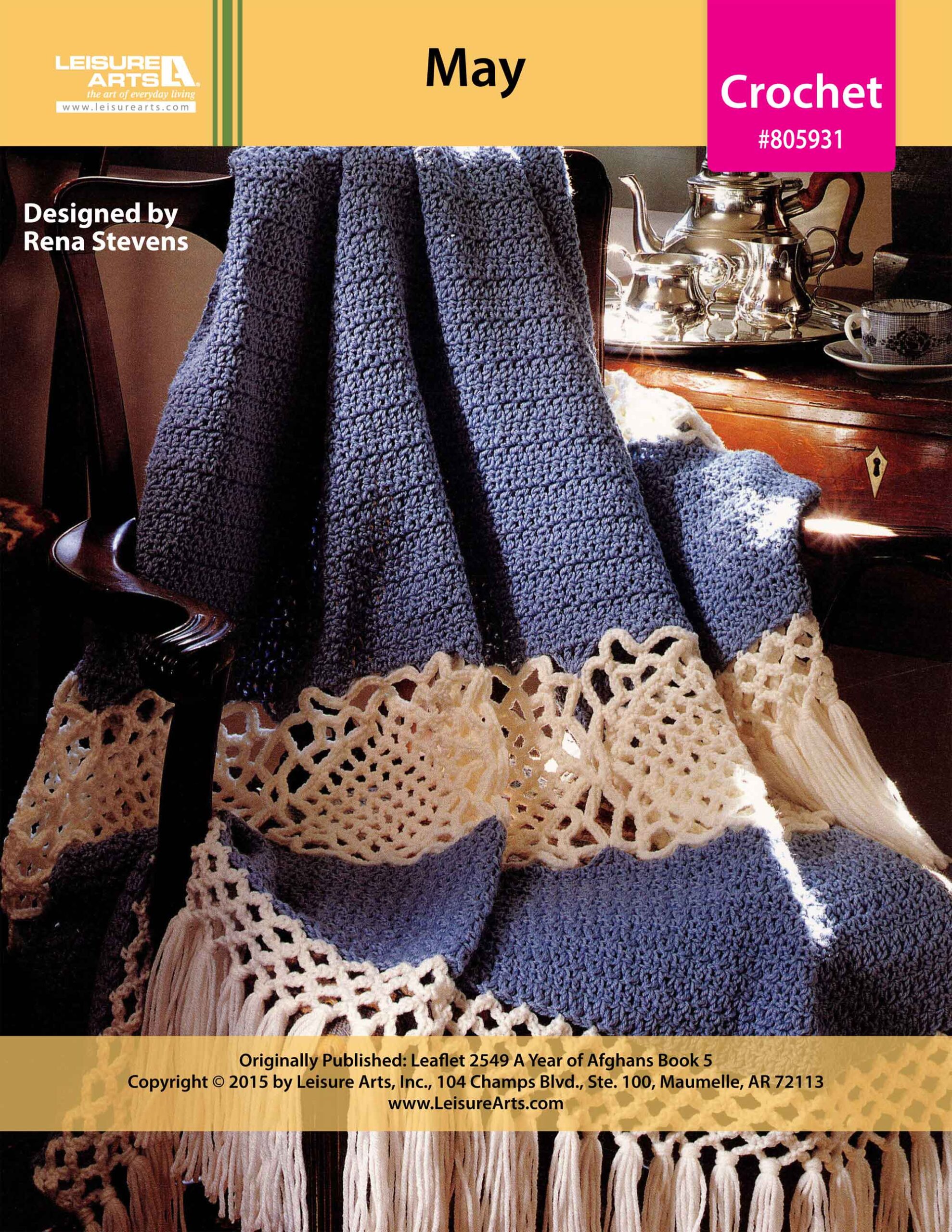 Leisure Arts A Year of Afghans Book 5 May Crochet ePattern