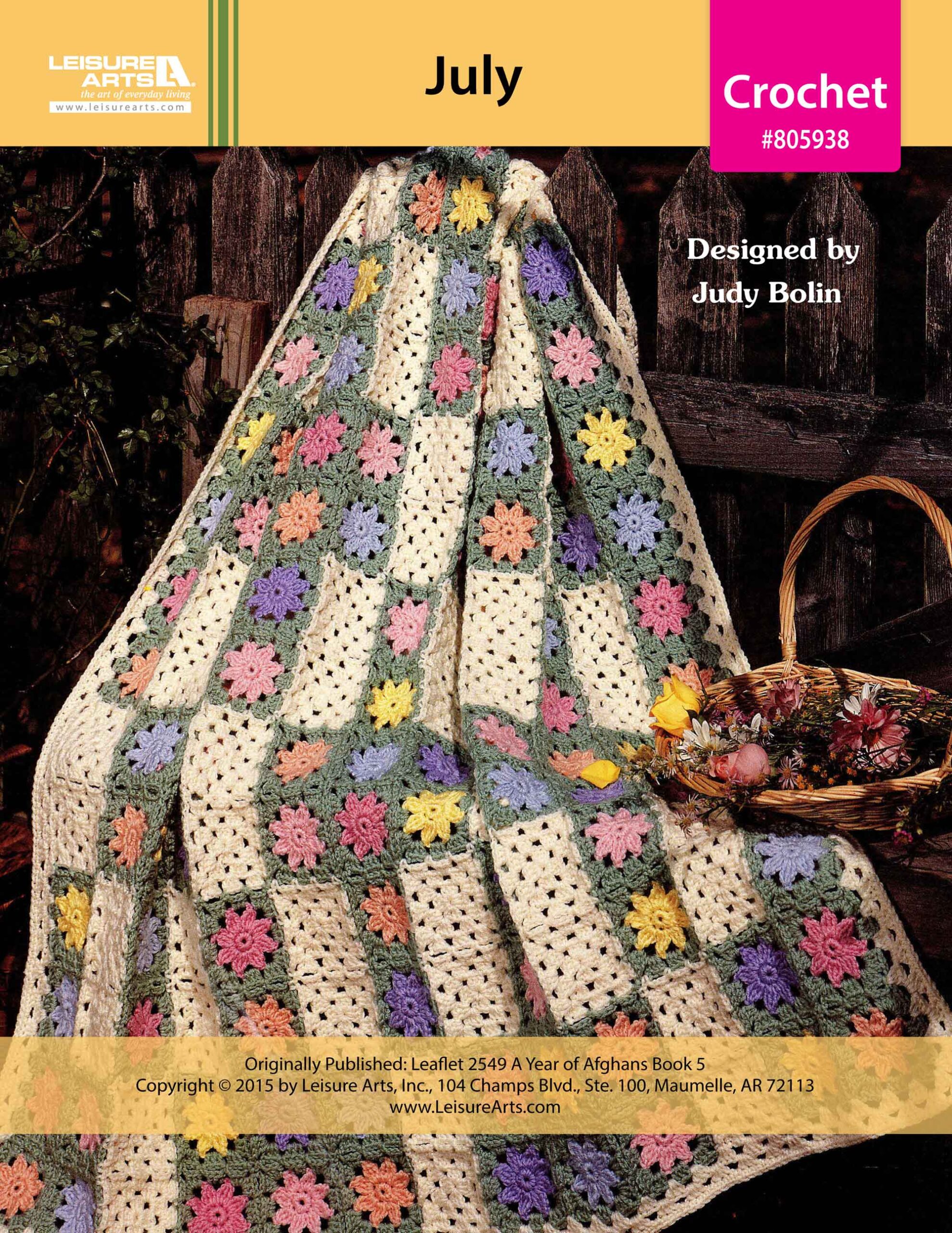 Leisure Arts A Year of Afghans Book 5 July Crochet ePattern