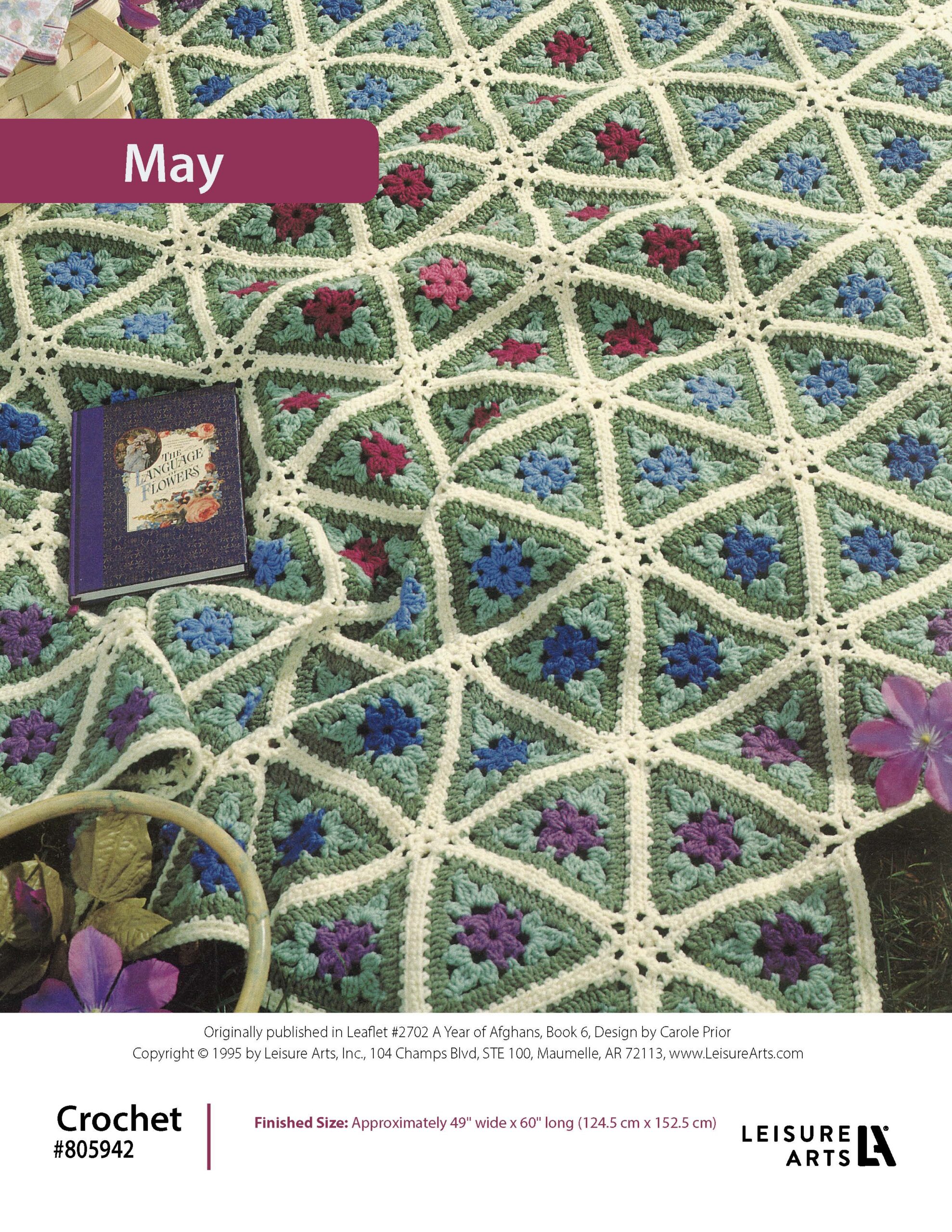 Leisure Arts A Year of Afghans Book 6 May ePattern