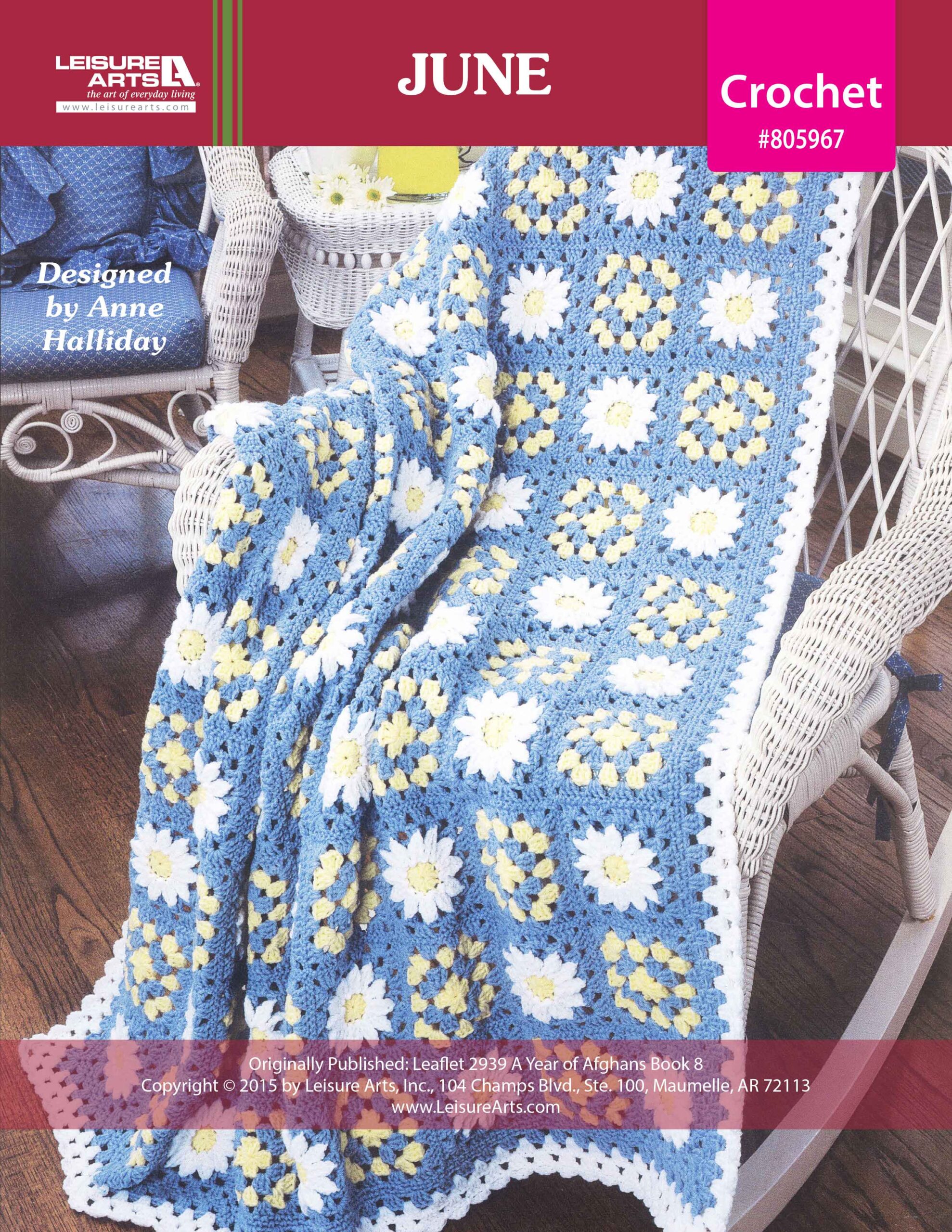 Leisure Arts A Year of Afghans Book 8 June Crochet ePattern
