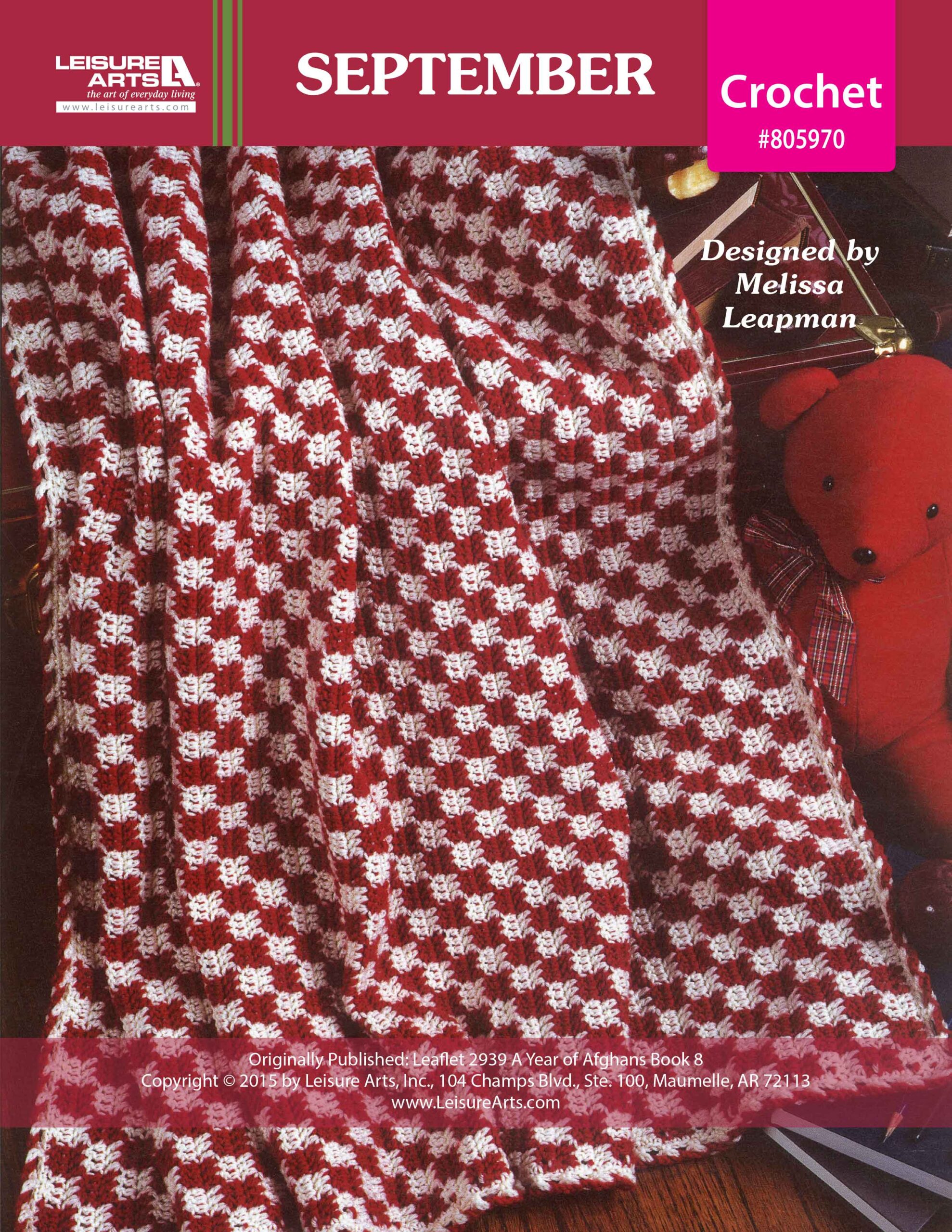 Leisure Arts A Year of Afghans Book 8 September Crochet ePattern