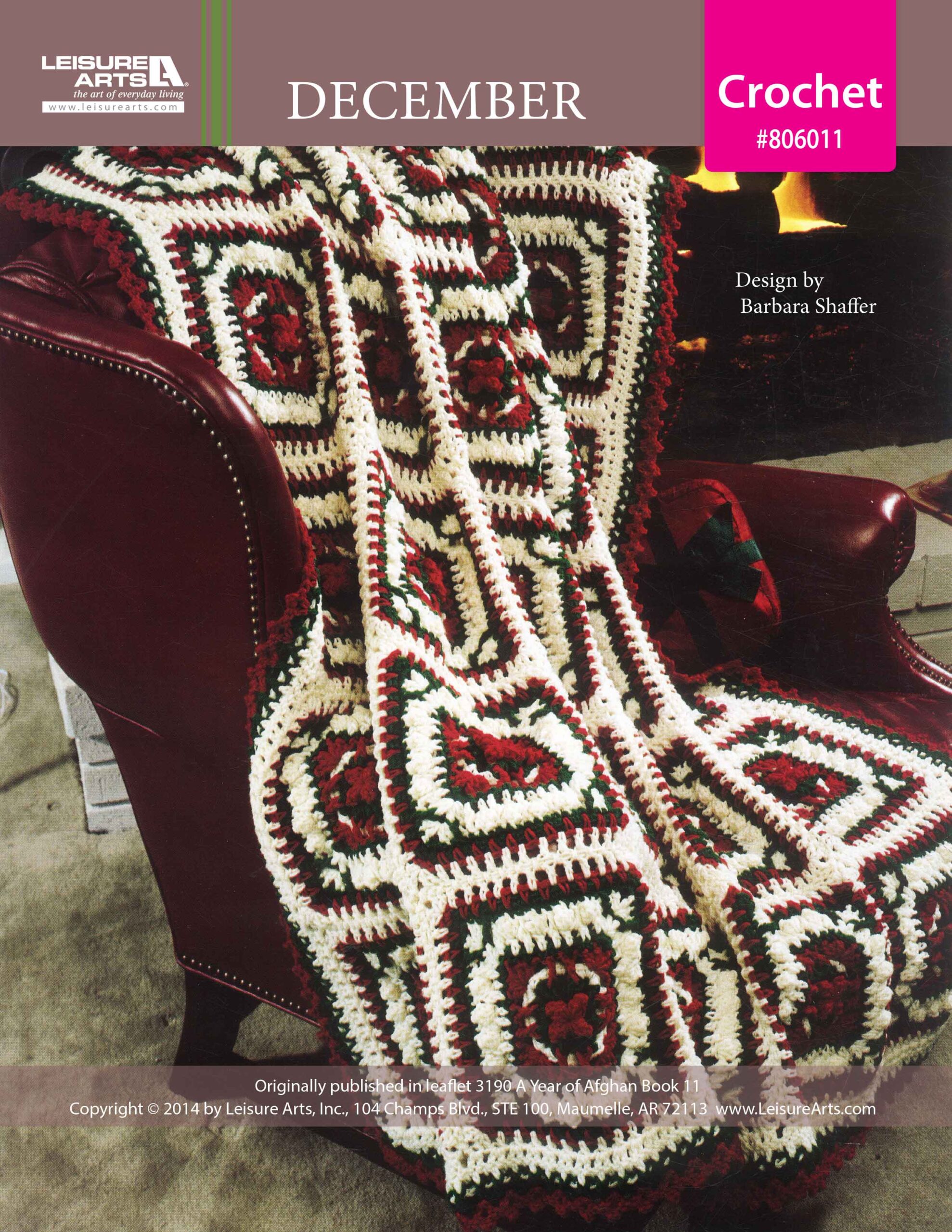 Leisure Arts A Year of Afghans Book 11 December Crochet ePattern