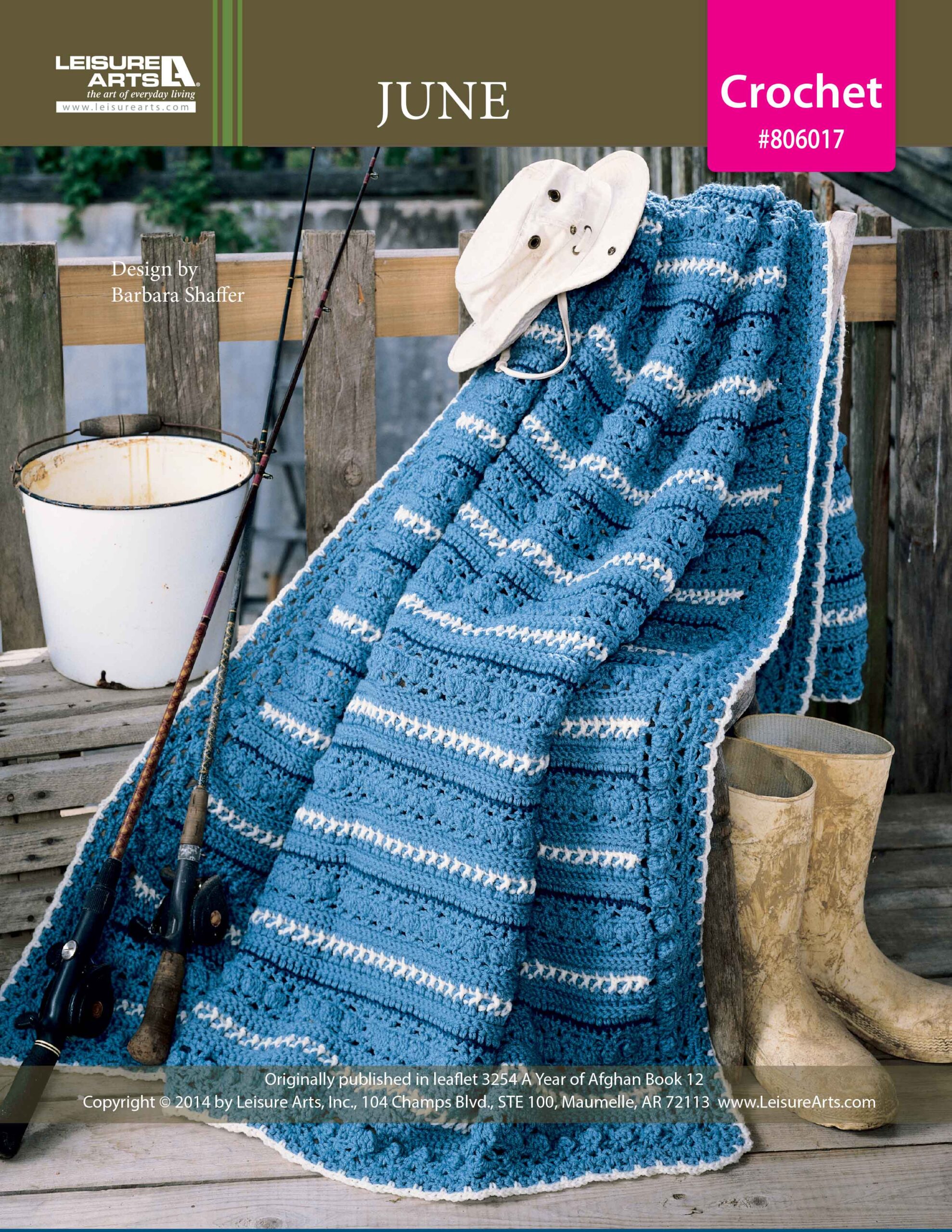 Leisure Arts A Year of Afghans Book 12 June Crochet ePattern