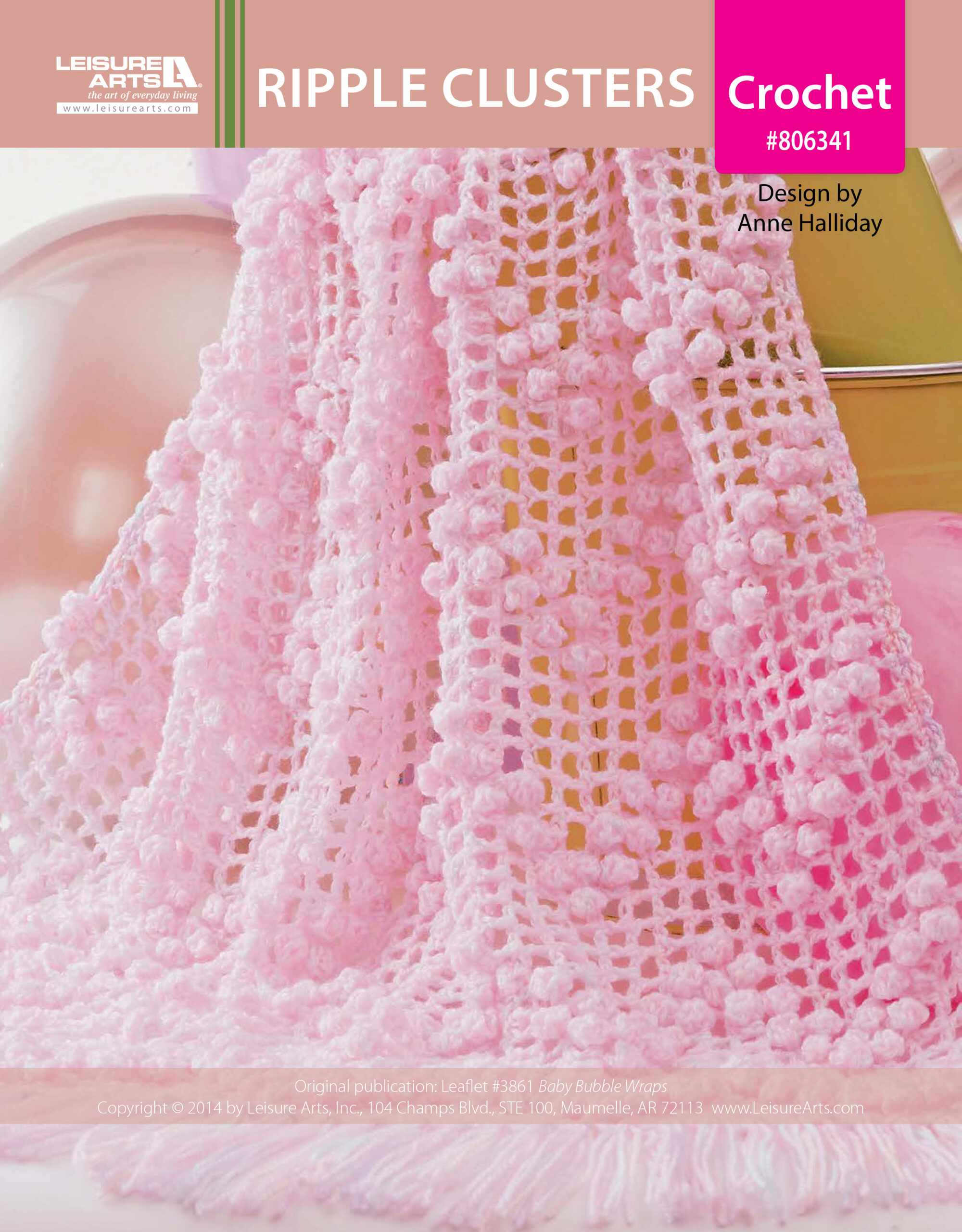 Leisure Arts Baby Bubble Wraps Ripple Clusters Crochet ePattern