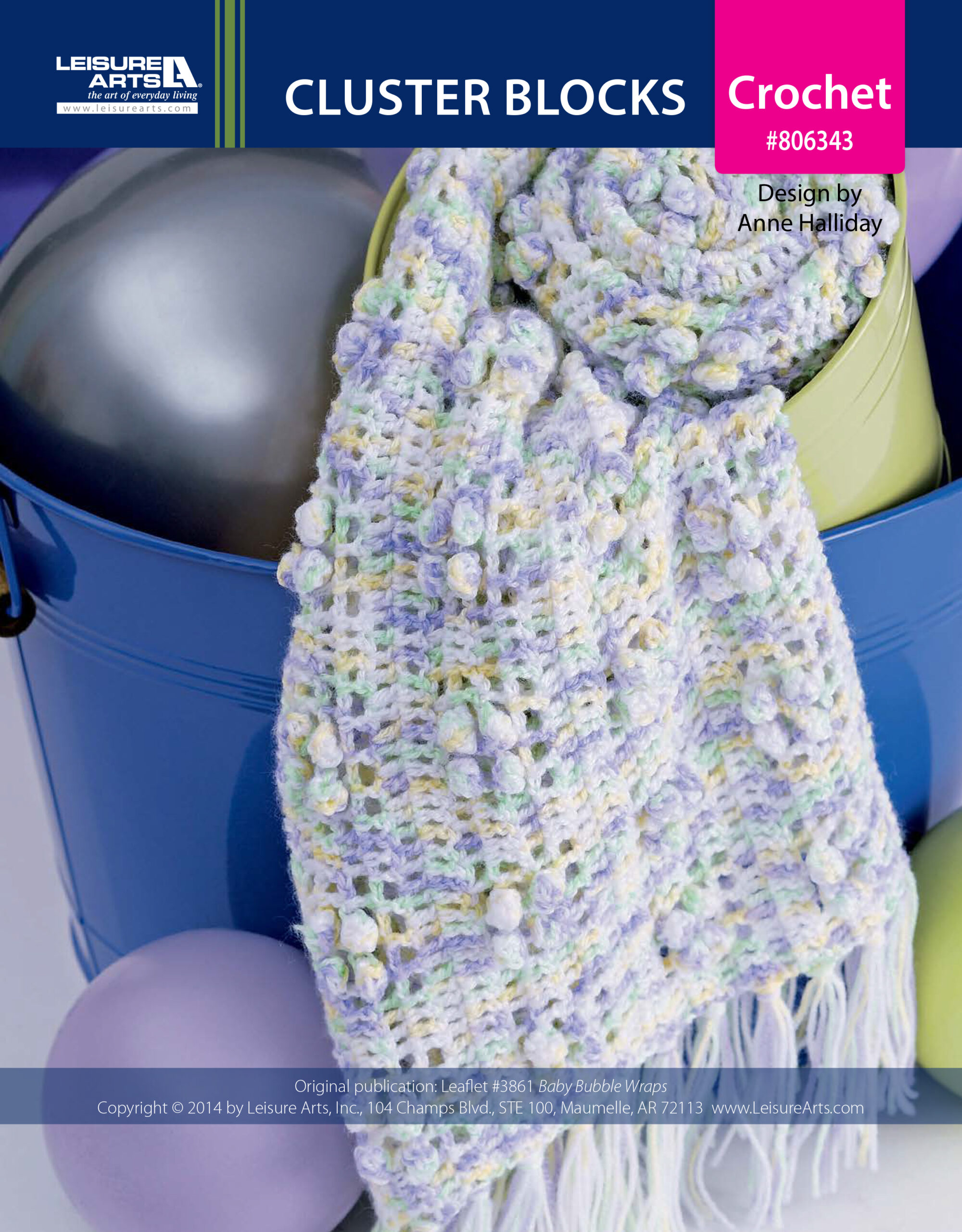 Leisure Arts Baby Bubble Wraps Cluster Blocks Crochet ePattern