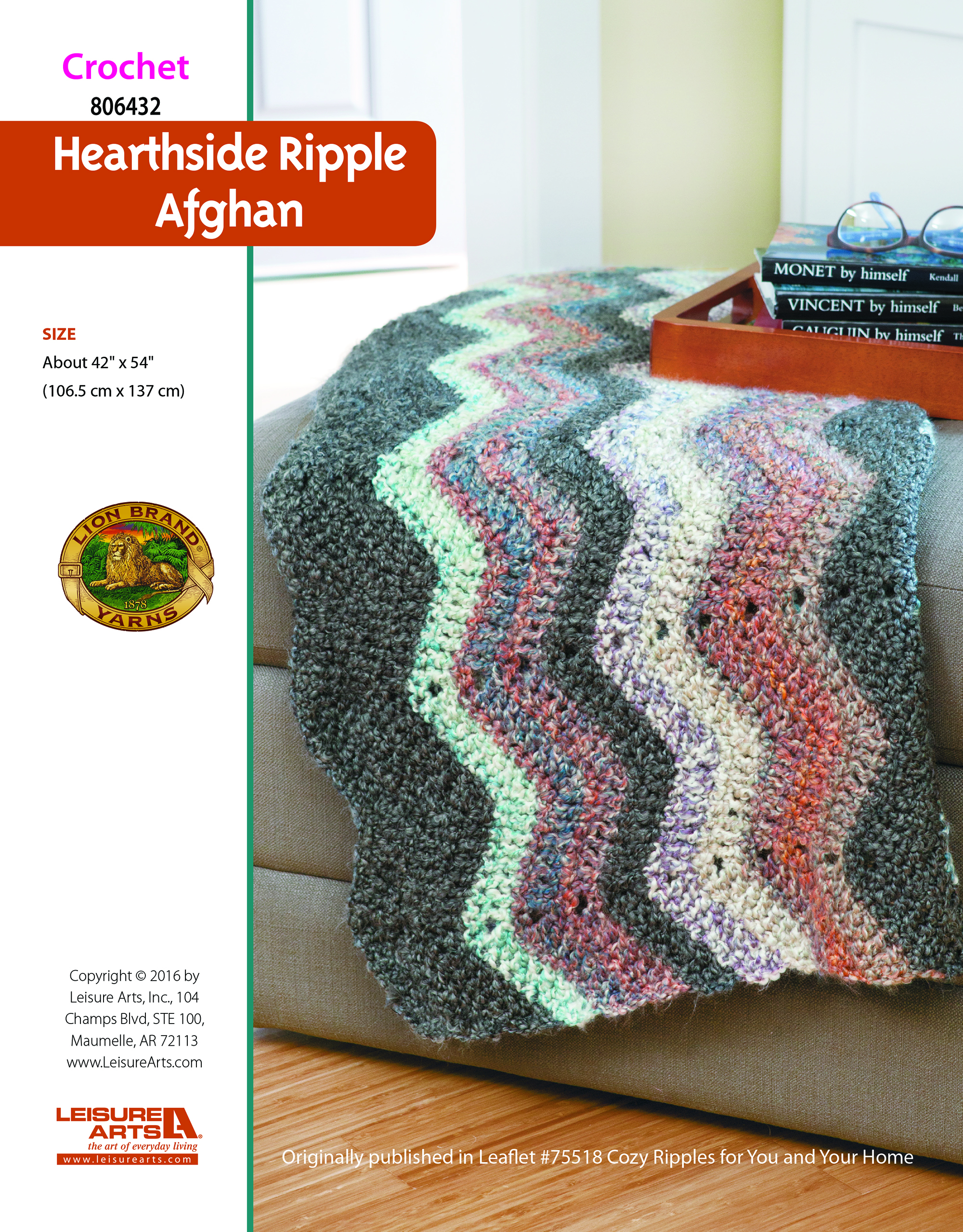Leisure Arts ePattern Hearthside Ripple Afghan