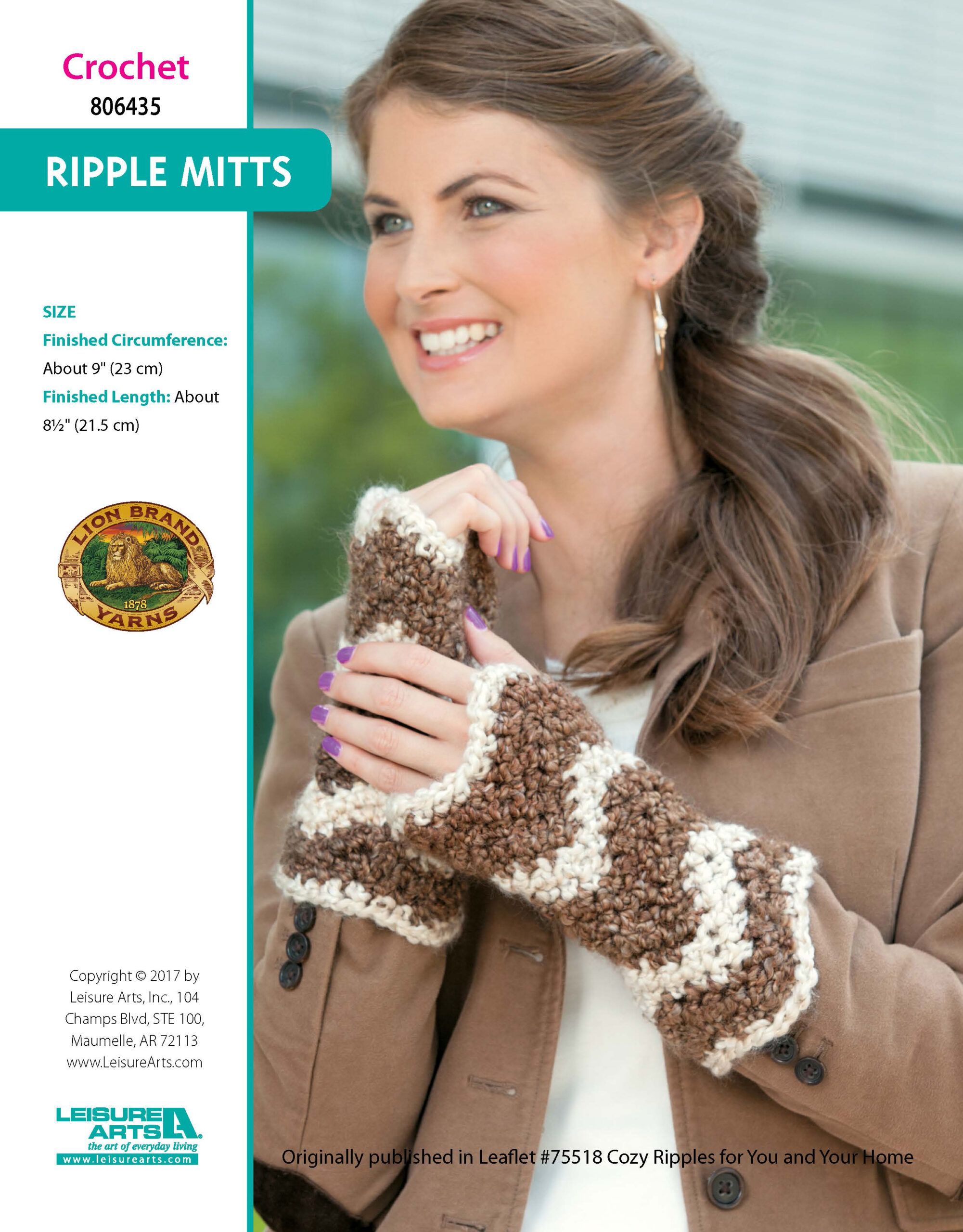 Leisure Arts ePattern Ripple Mitts