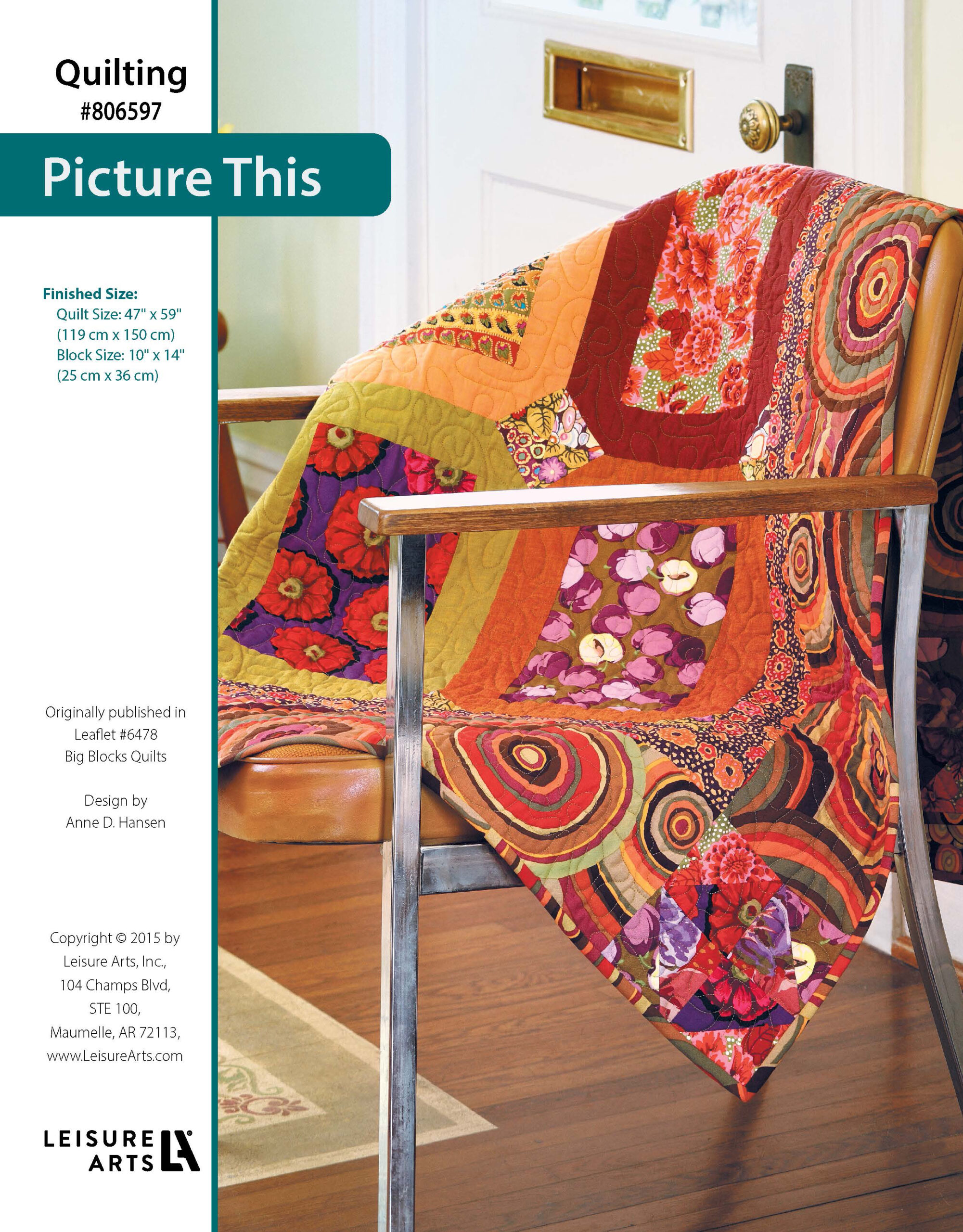 Leisure Arts Big Block Quilts Picture This ePattern