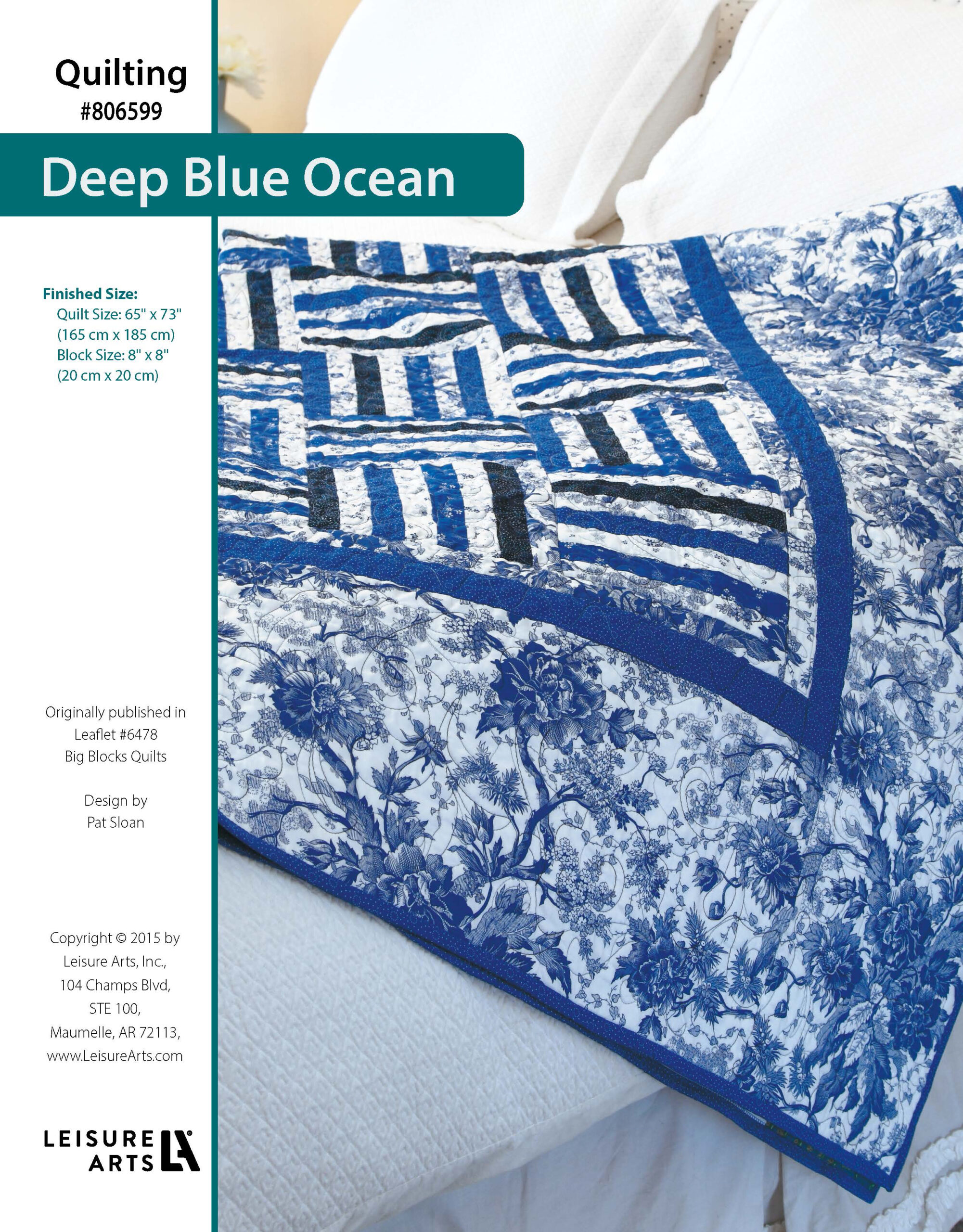 Leisure Arts Big Block Quilts Deep Blue Ocean ePattern